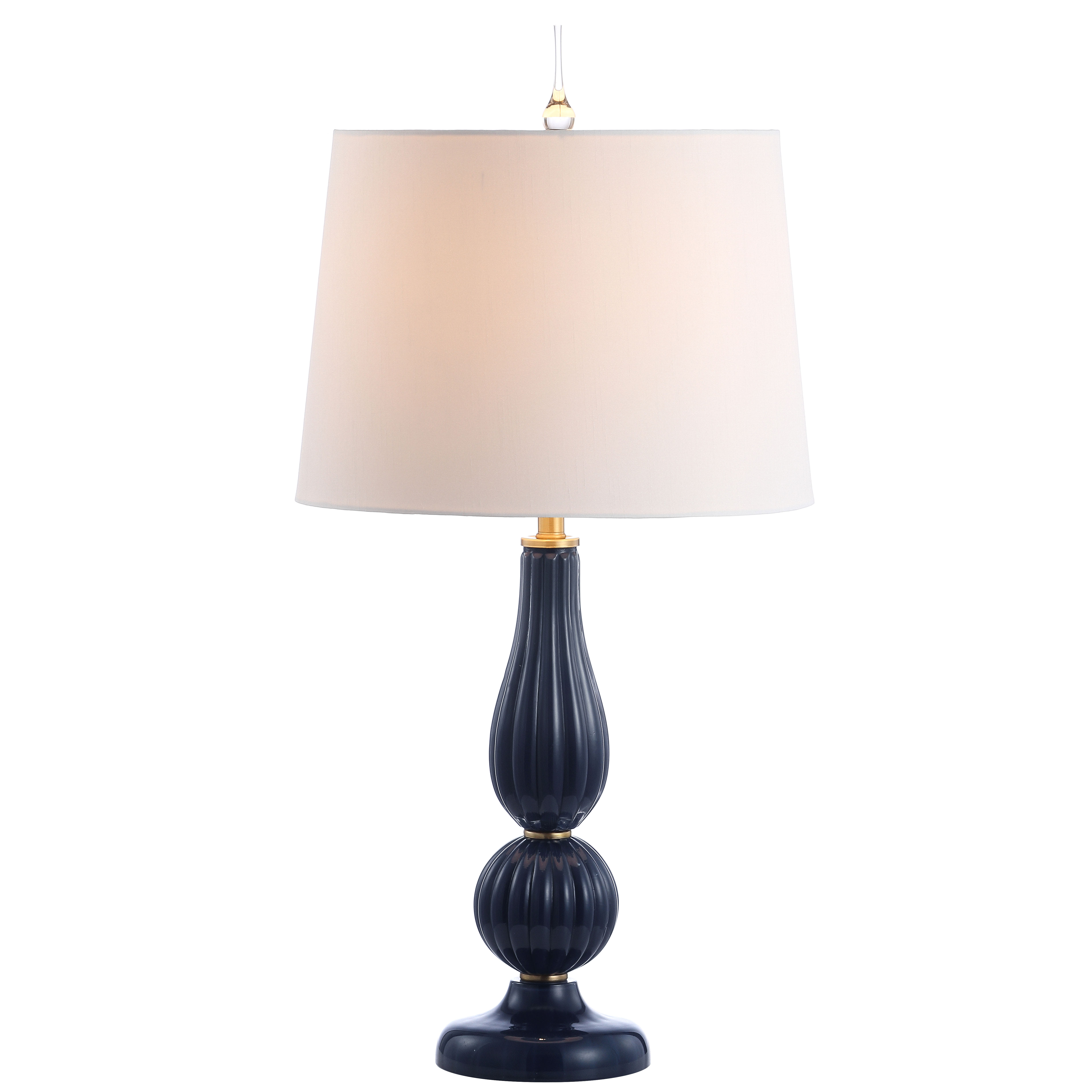 tall navy lamp