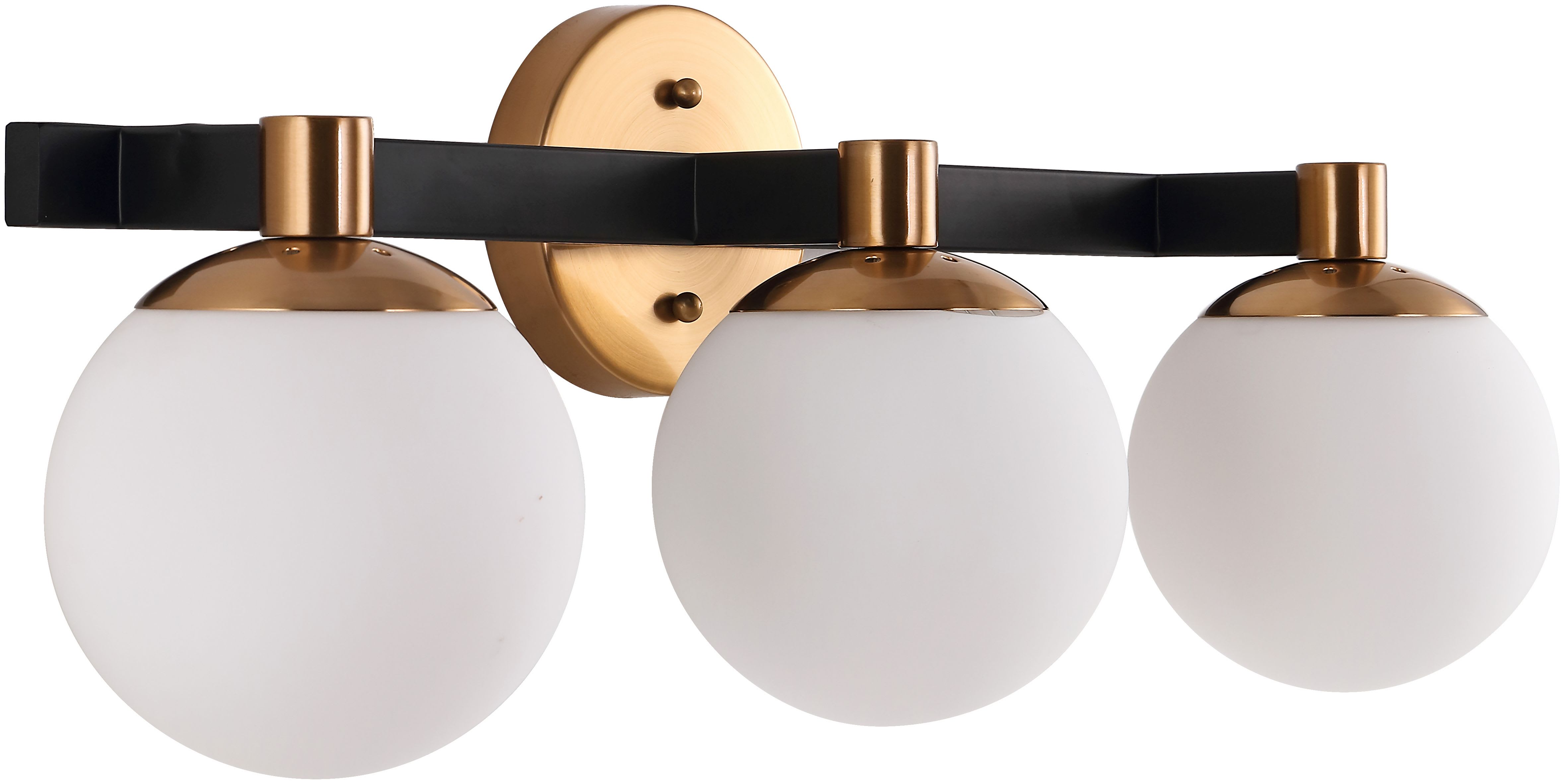 JONATHAN Y Lighting JYL3542A Brass Gold / Black Modernist 3