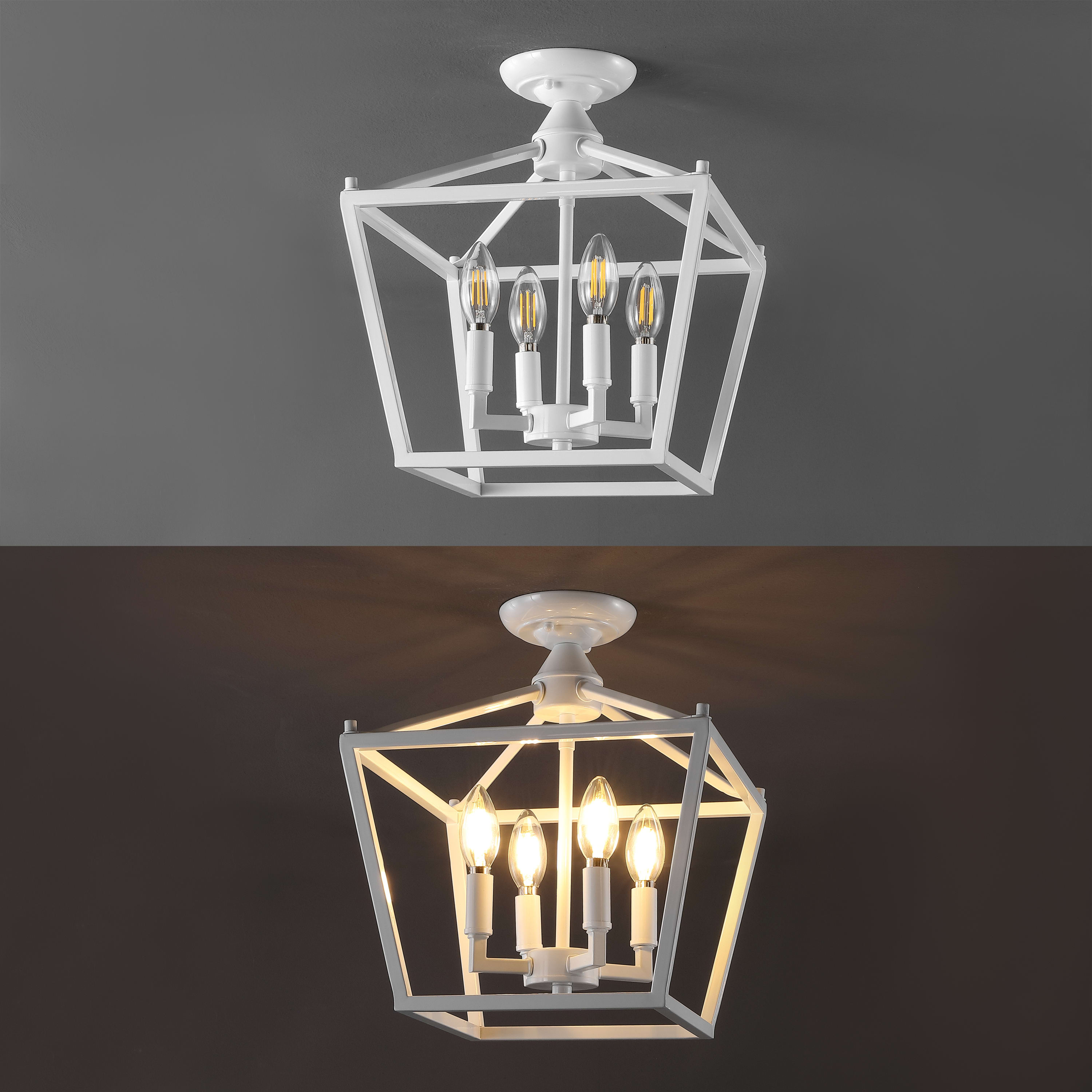 独特な店 JONATHAN 4 Lantern Mini Plains Chrome JYL7610C Lighting Y その他
