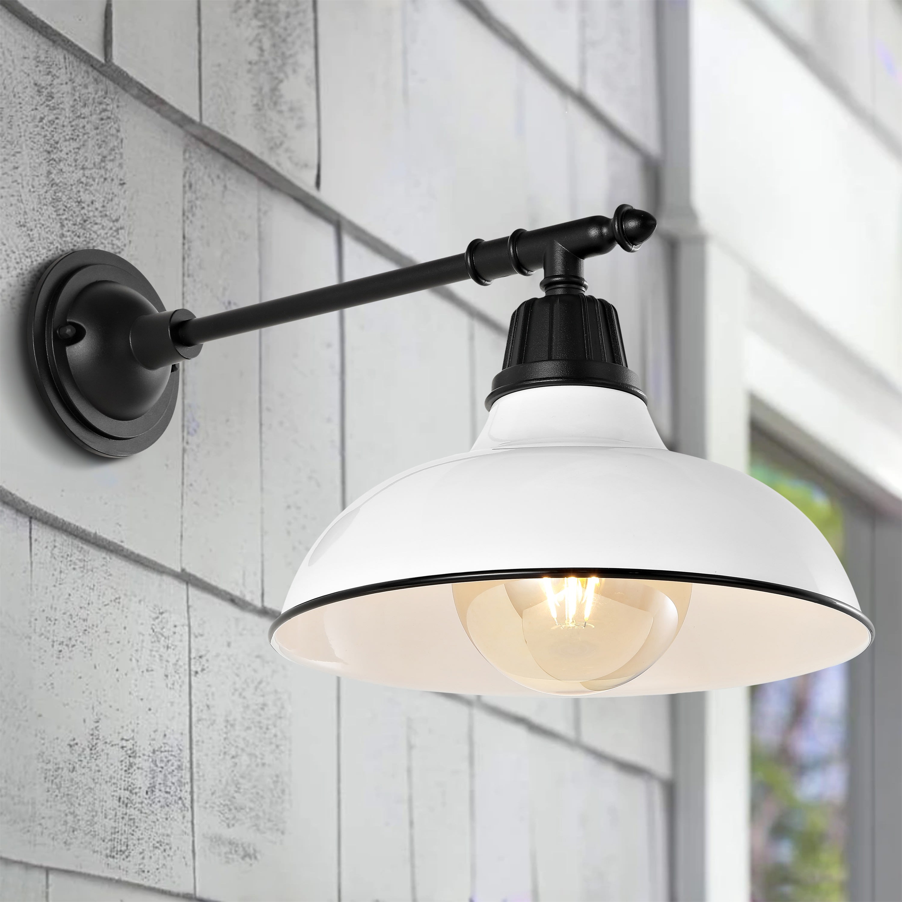 JONATHAN Y Lighting JYL7615F Green / Black Wallace 13