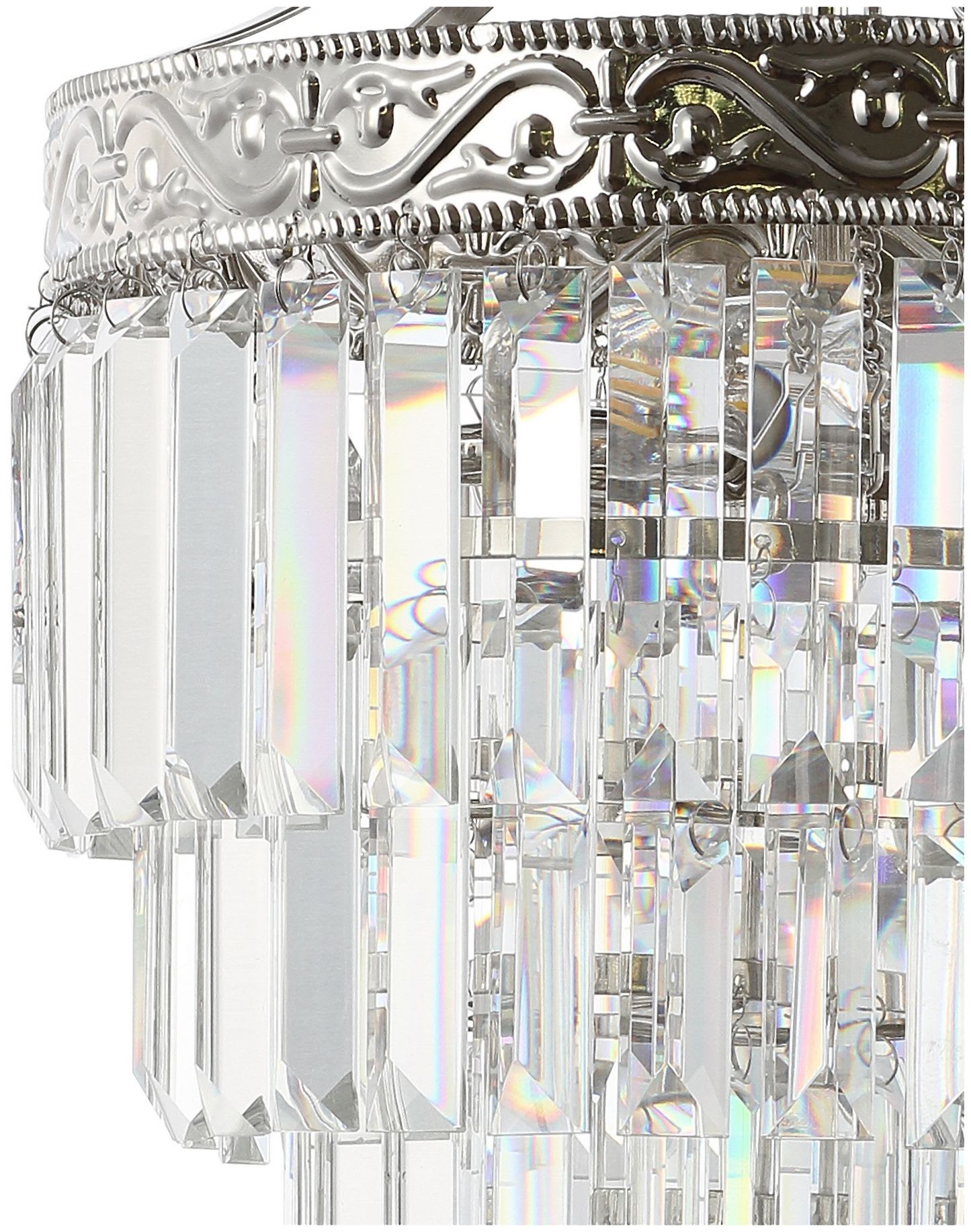 JONATHAN Y Lighting JYL9006A Polished Nickel / Clear Wyatt 2