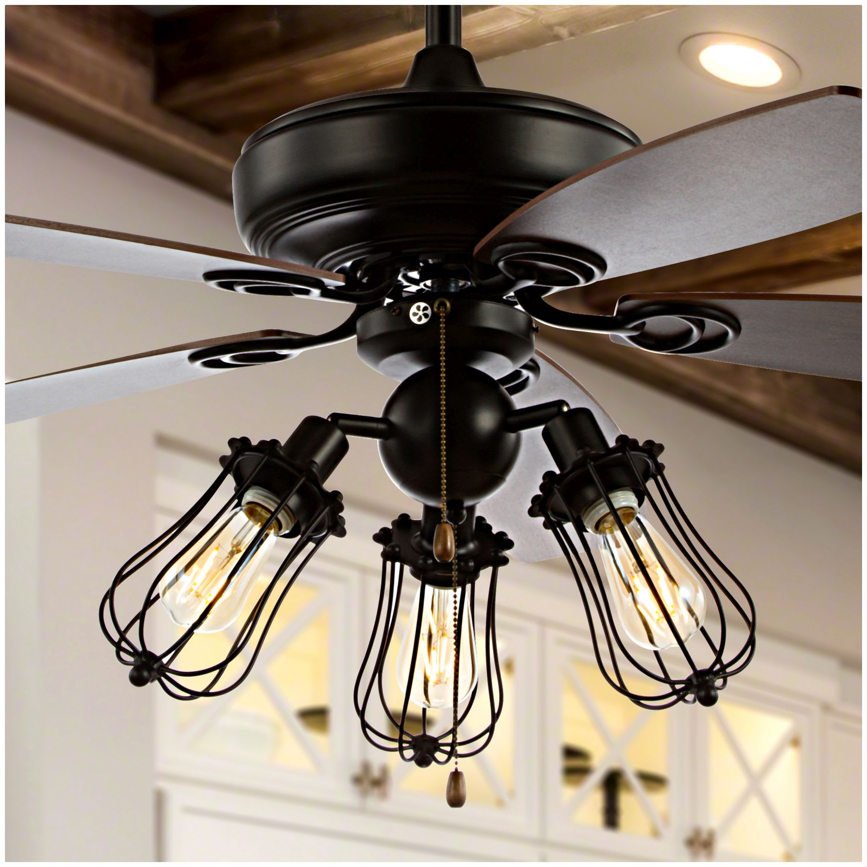 JONATHAN Y Lighting JYL9601A Black Lucas 52