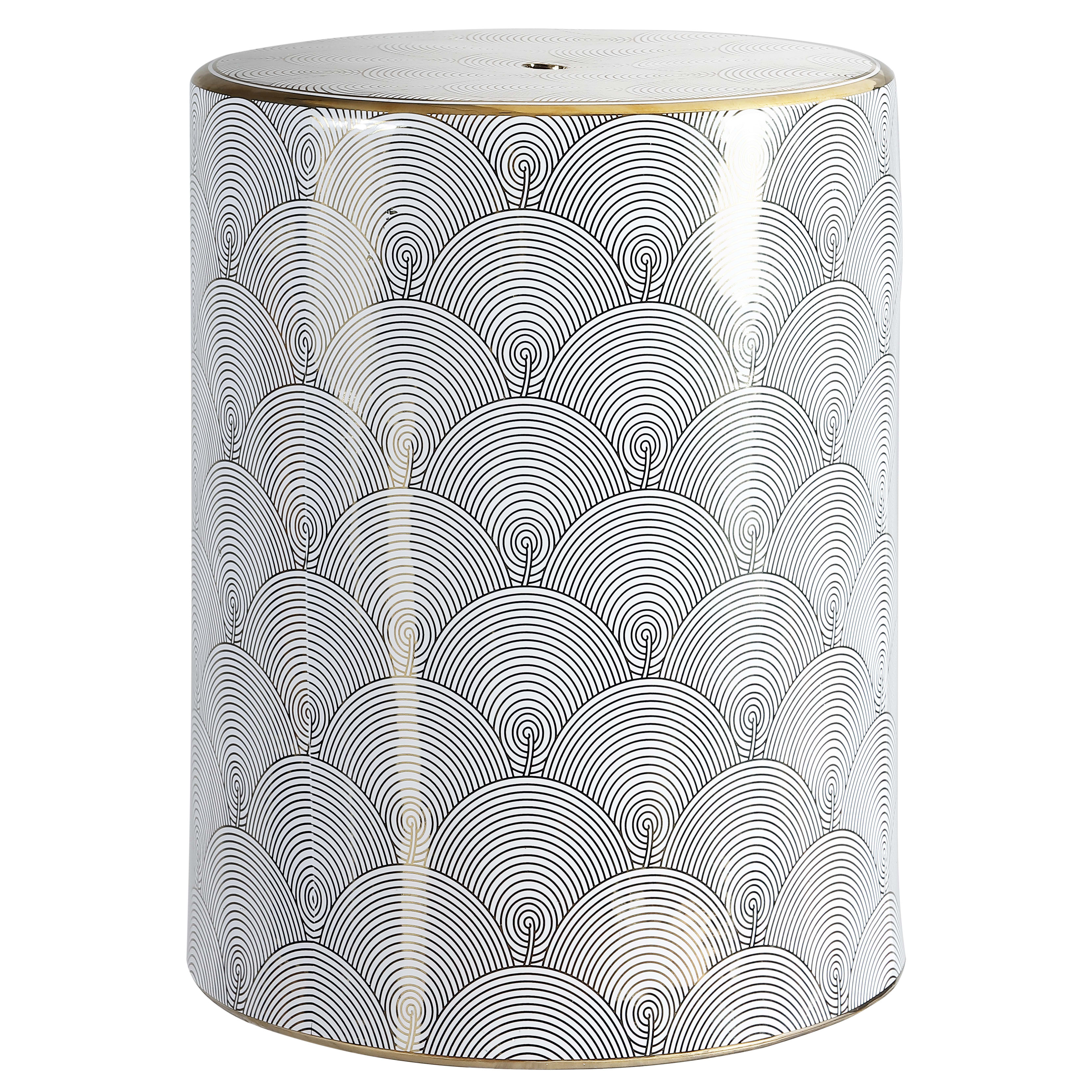JONATHAN Y Lighting TBL1001A White Gold 13