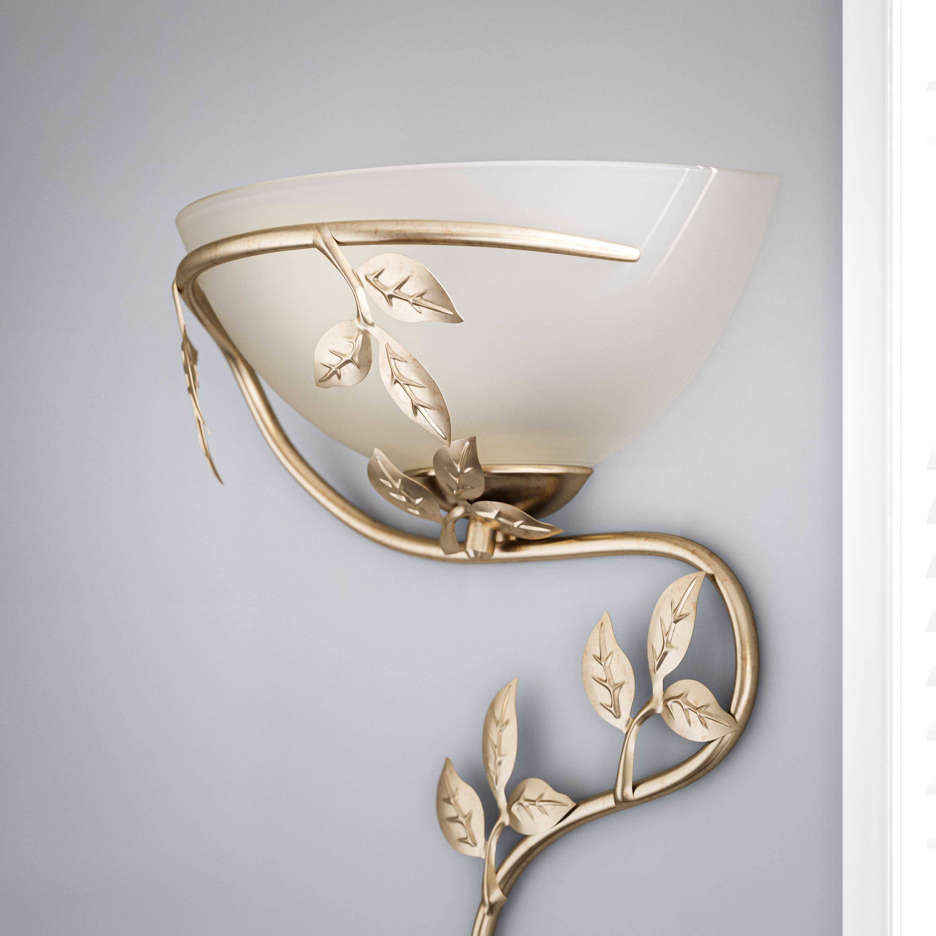 Kenroy Home 20624GLBR Golden Bronze Flower Vine 1 Light Plug