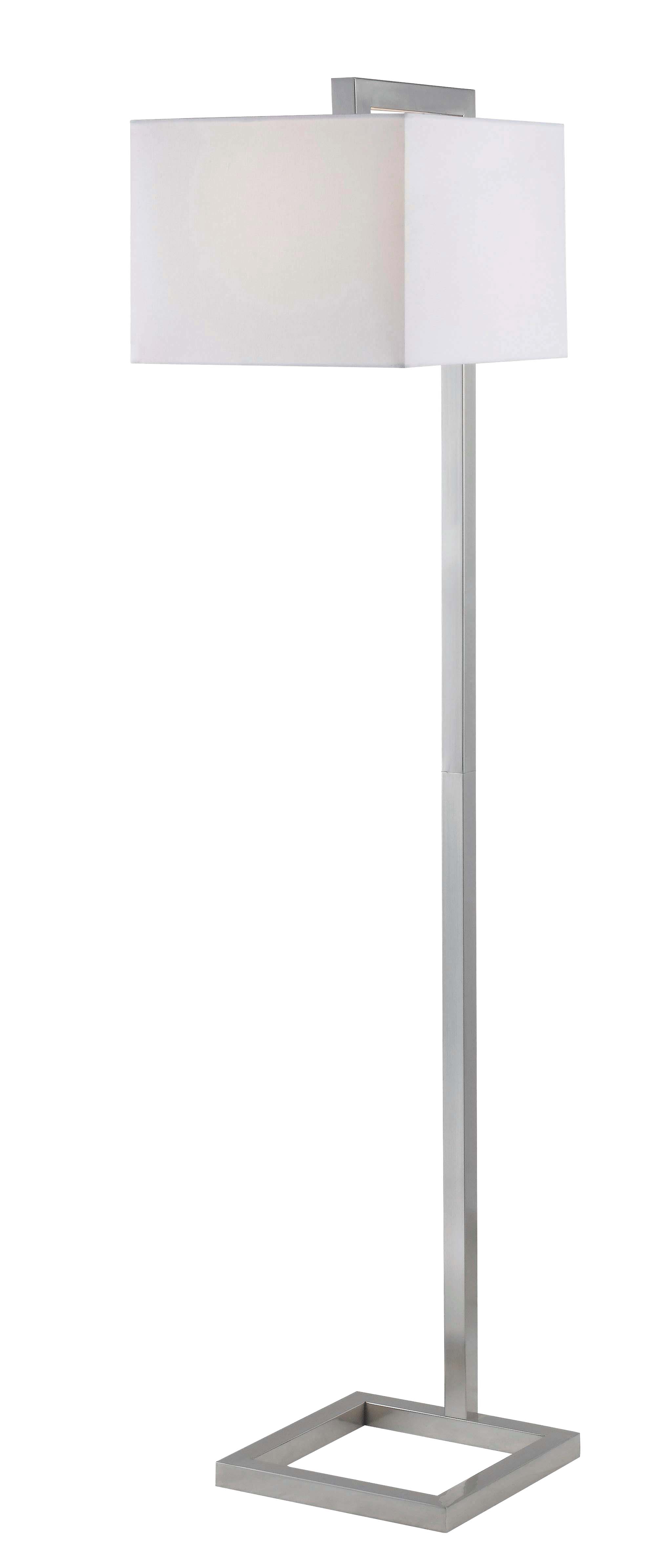 tall stainless steel floor lamp