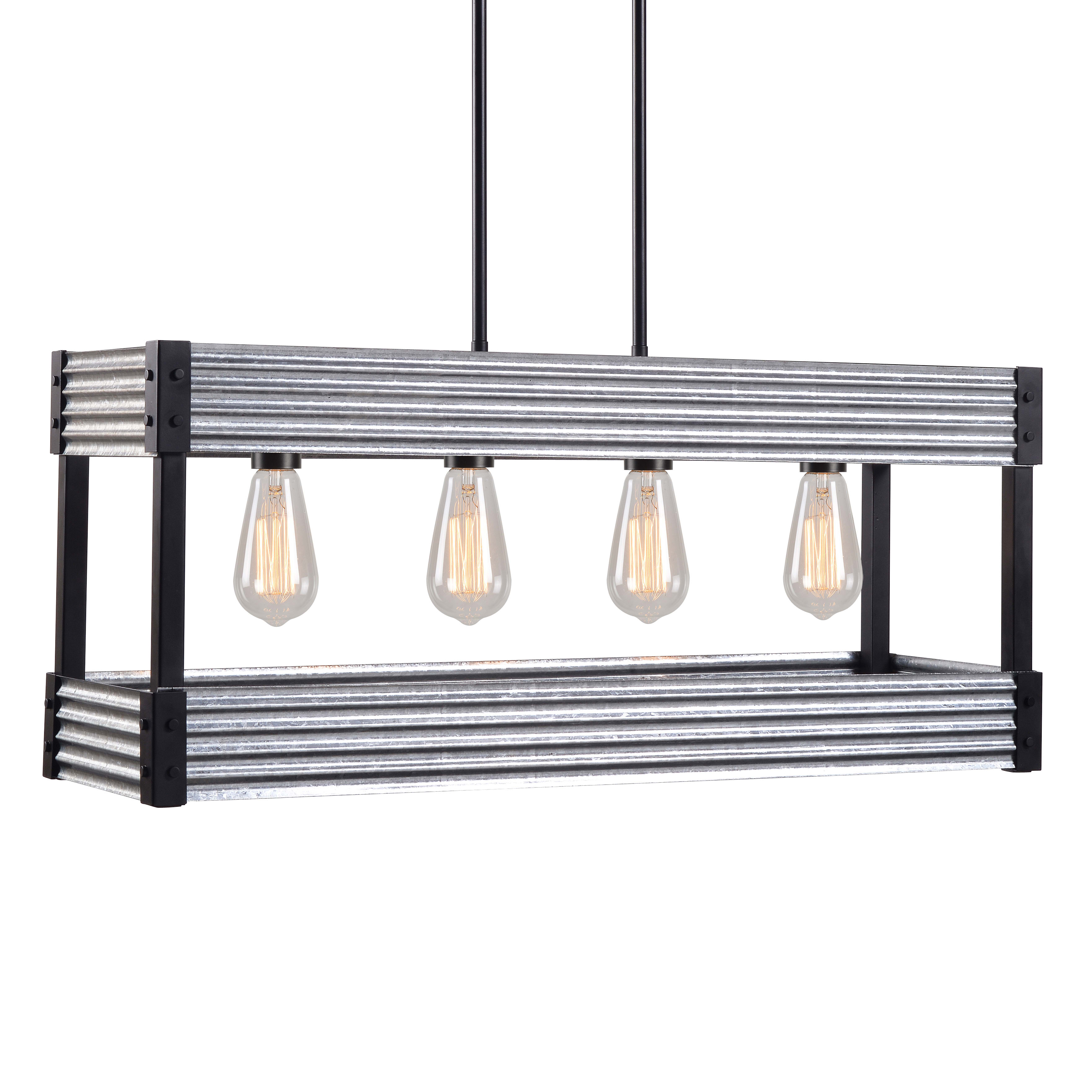 Matte Black and Galvanized Metal Small Kenroy Home 93424BL Pioneer Island Lights Matte Black and Galvanized Metal Small Kenroy Home 93424BL Pioneer Island Lights
