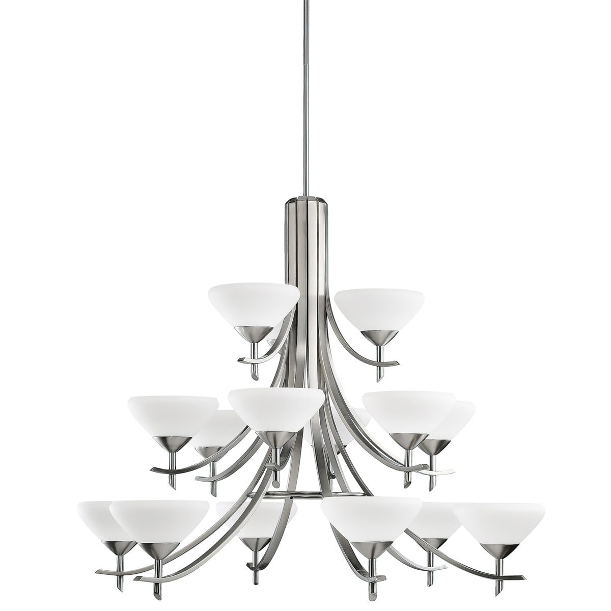 Kichler 1681ap Antique Pewter Olympia 3 Tier Chandelier With 15