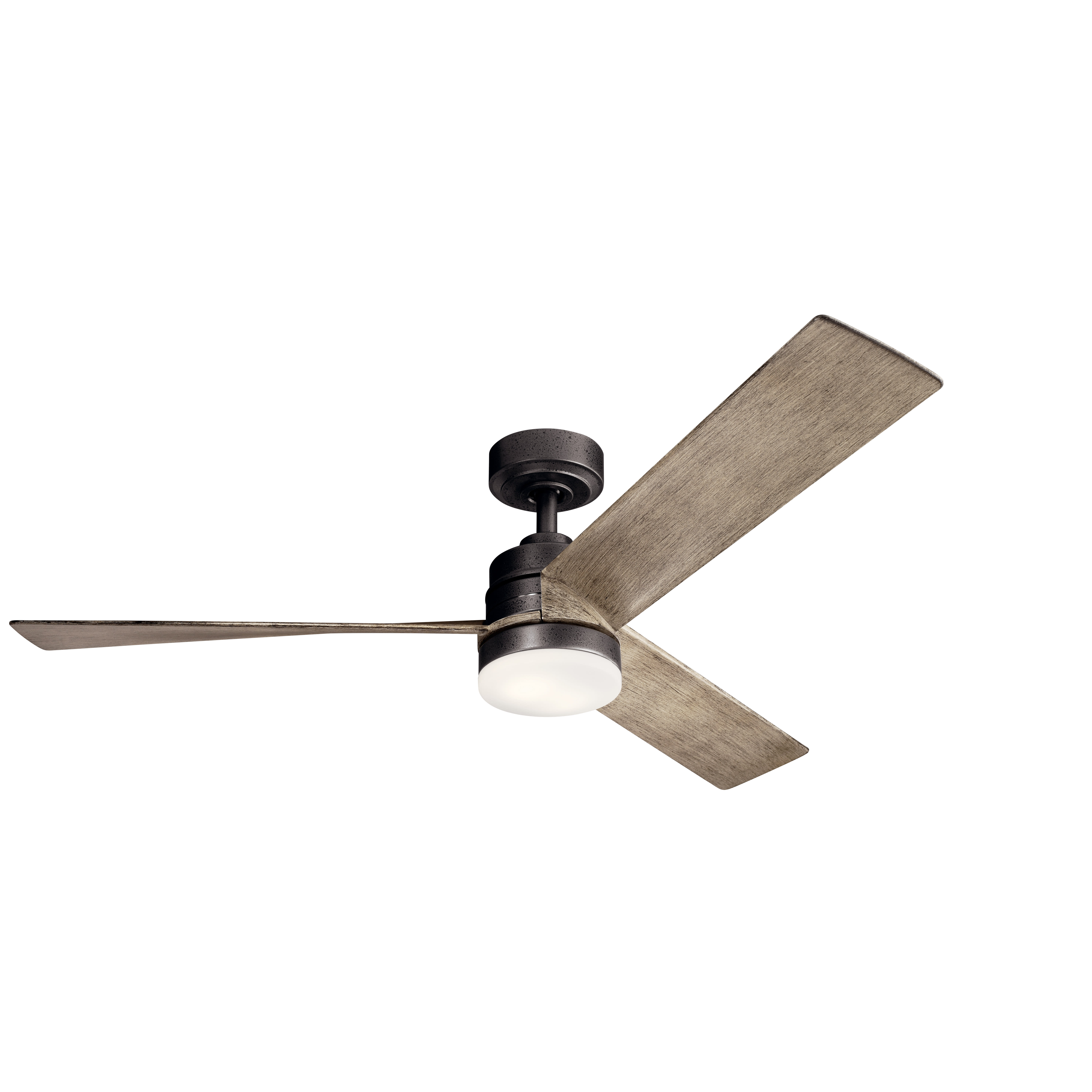 Kichler 300275NI Spyn 52" Ceiling Fan with LED Lights and Wall Control, Brushed Nickel - 1