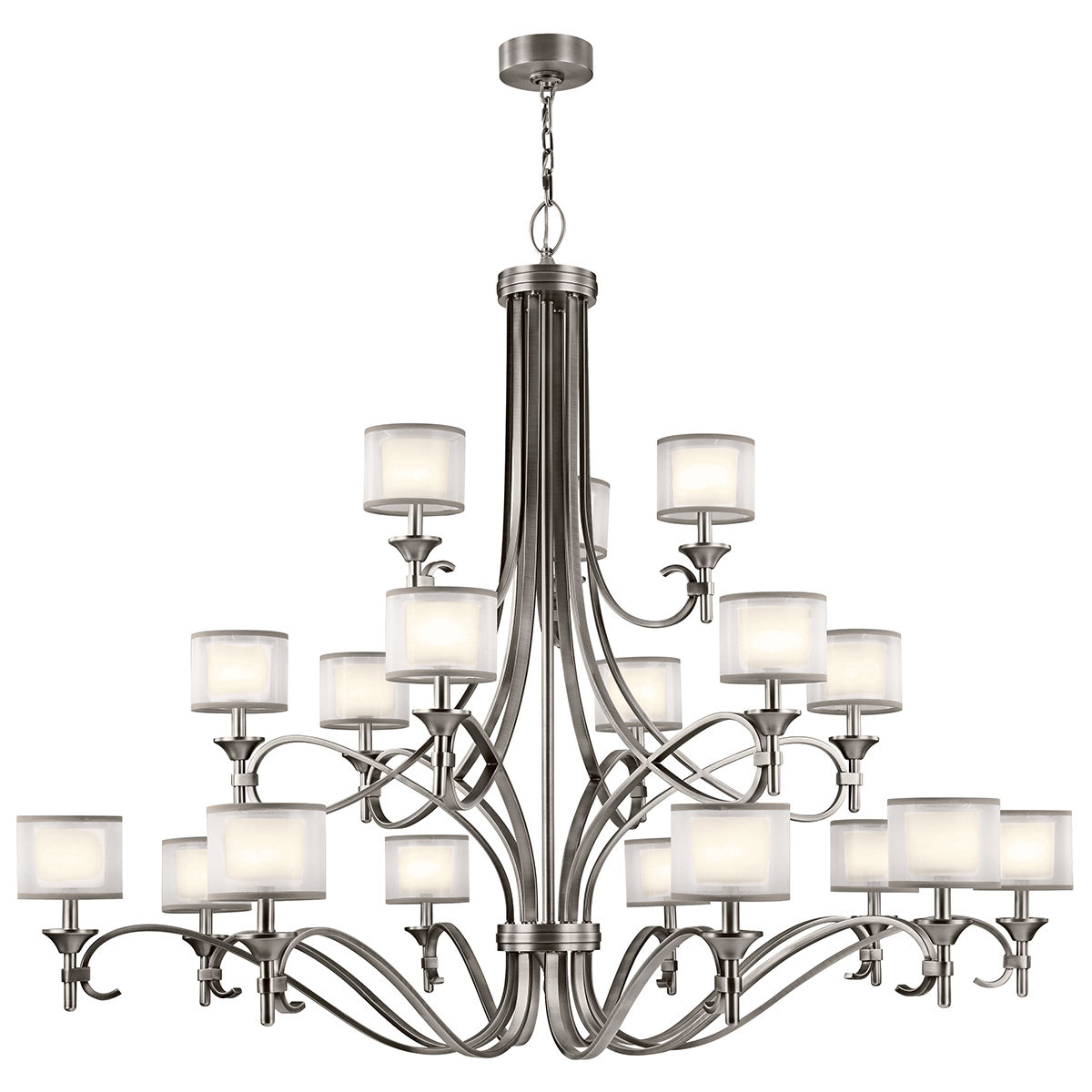 ブランド一覧 | ワールド オンラインストア Kichler 42396AP Antique Pewter Lacey 18 Light 3 Tier トップス