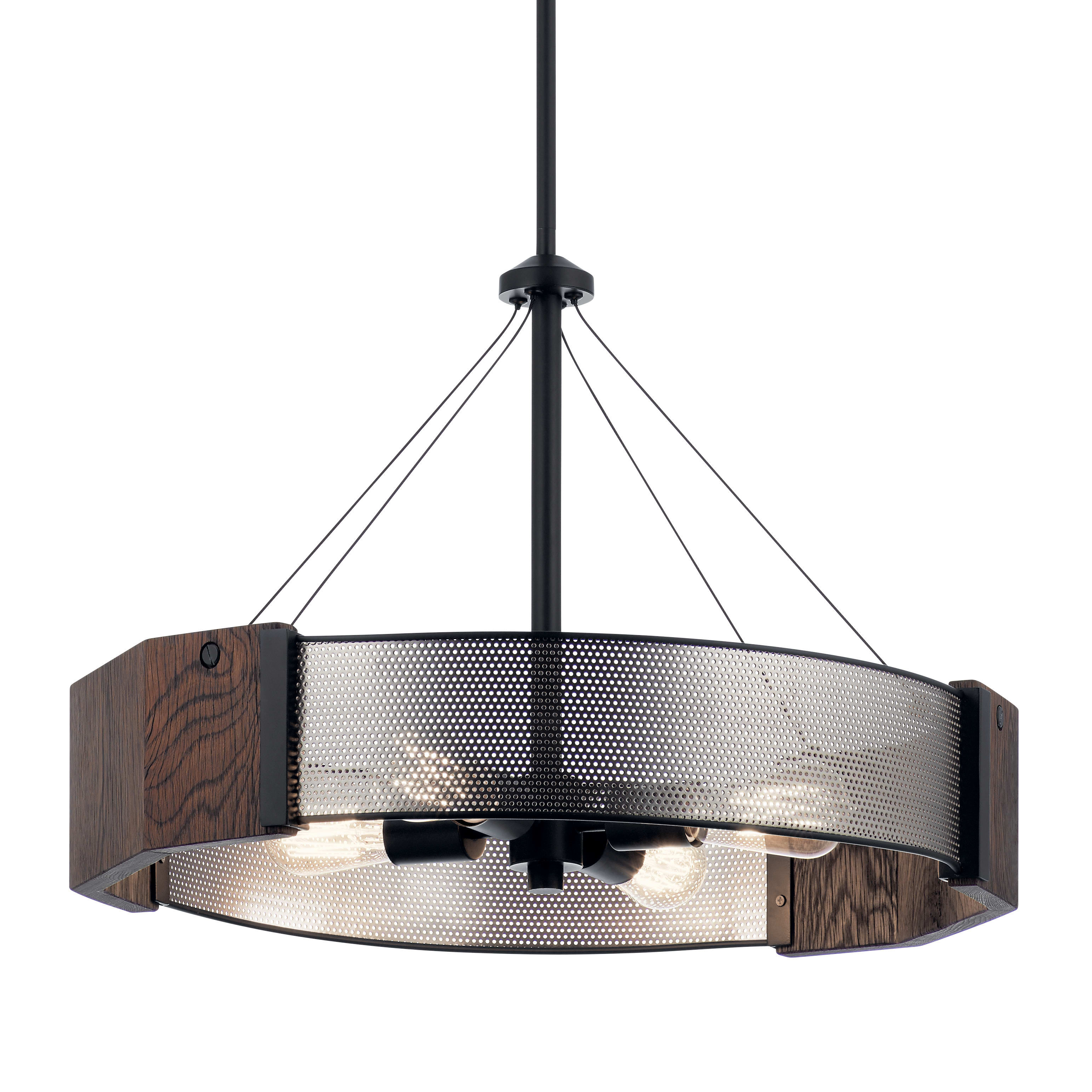 kichler drum chandelier