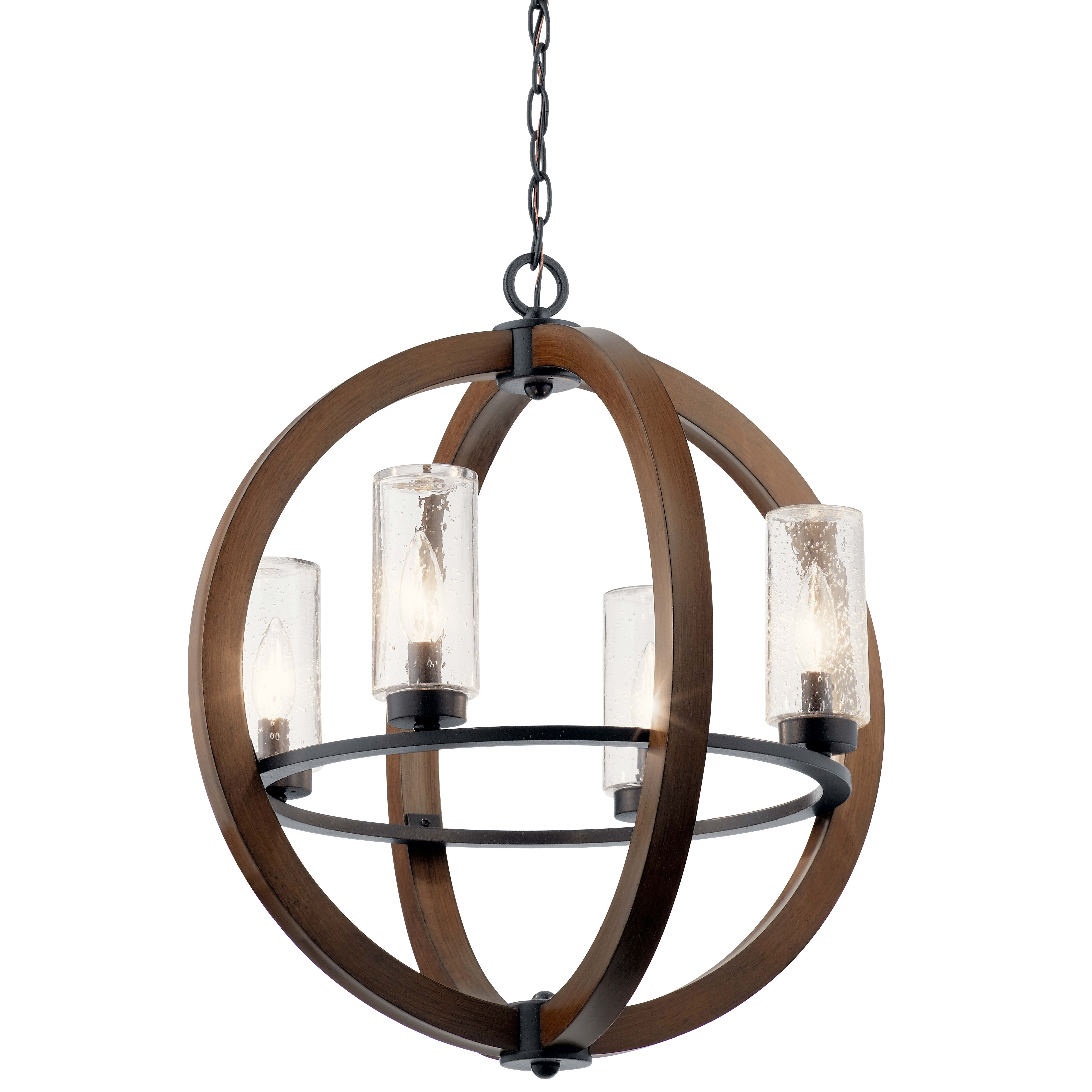 kichler globe chandelier