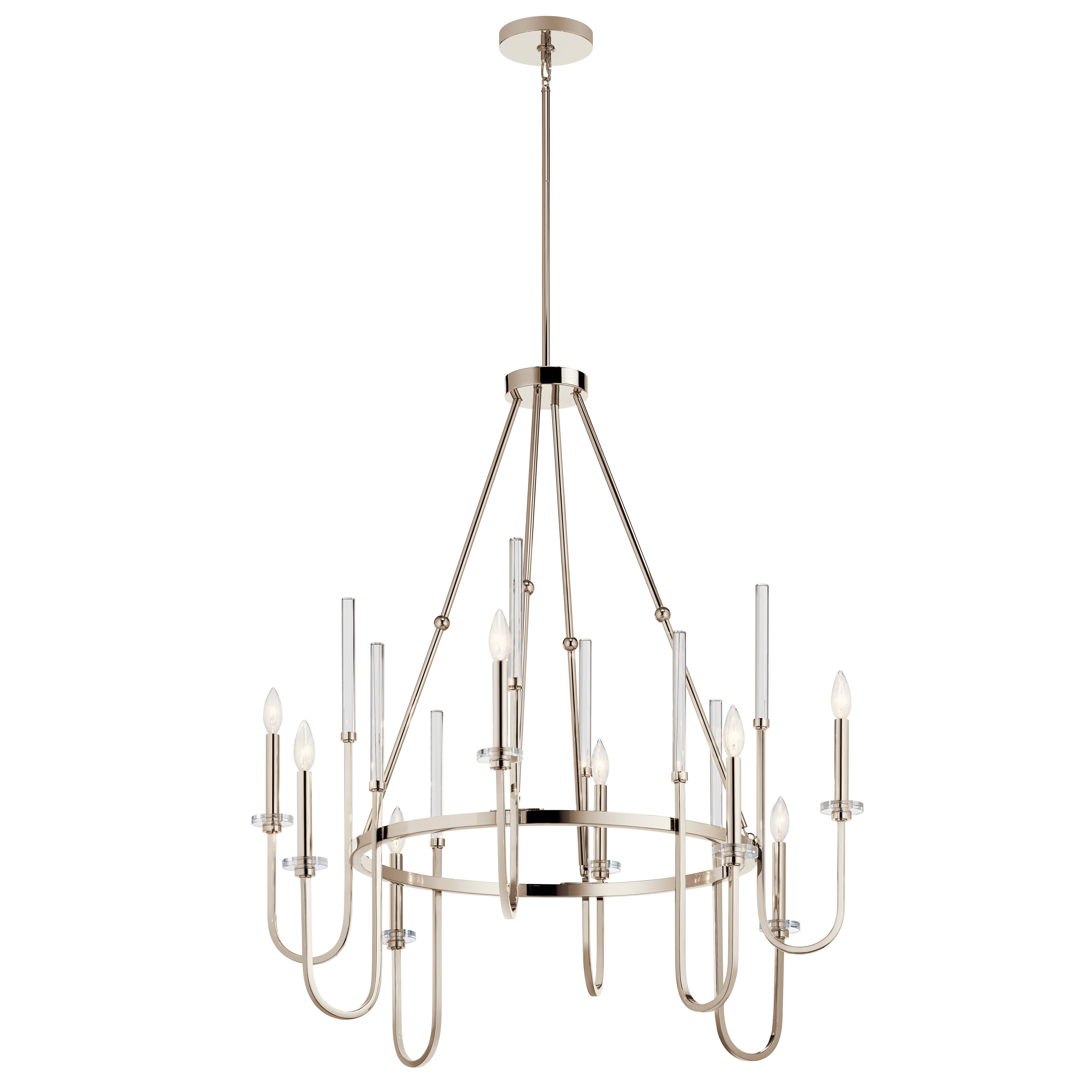 Cassius 52.5 8 Light Chandelier in Black | Kichler Lighting