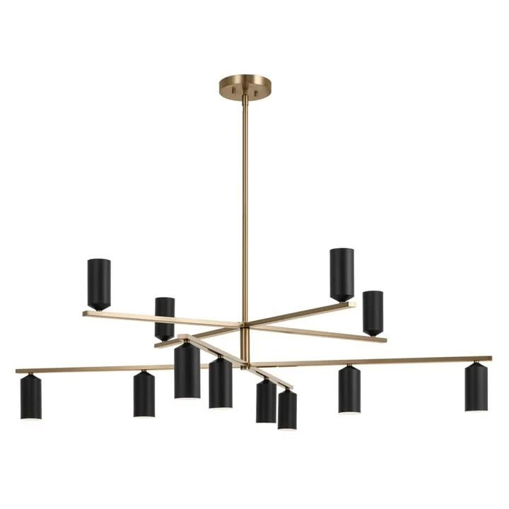Kichler 52533CPZBK Champagne Bronze / Black Gala 12 Light 56 Kichler 52533CPZBK Champagne Bronze / Black Gala 12 Light 56
