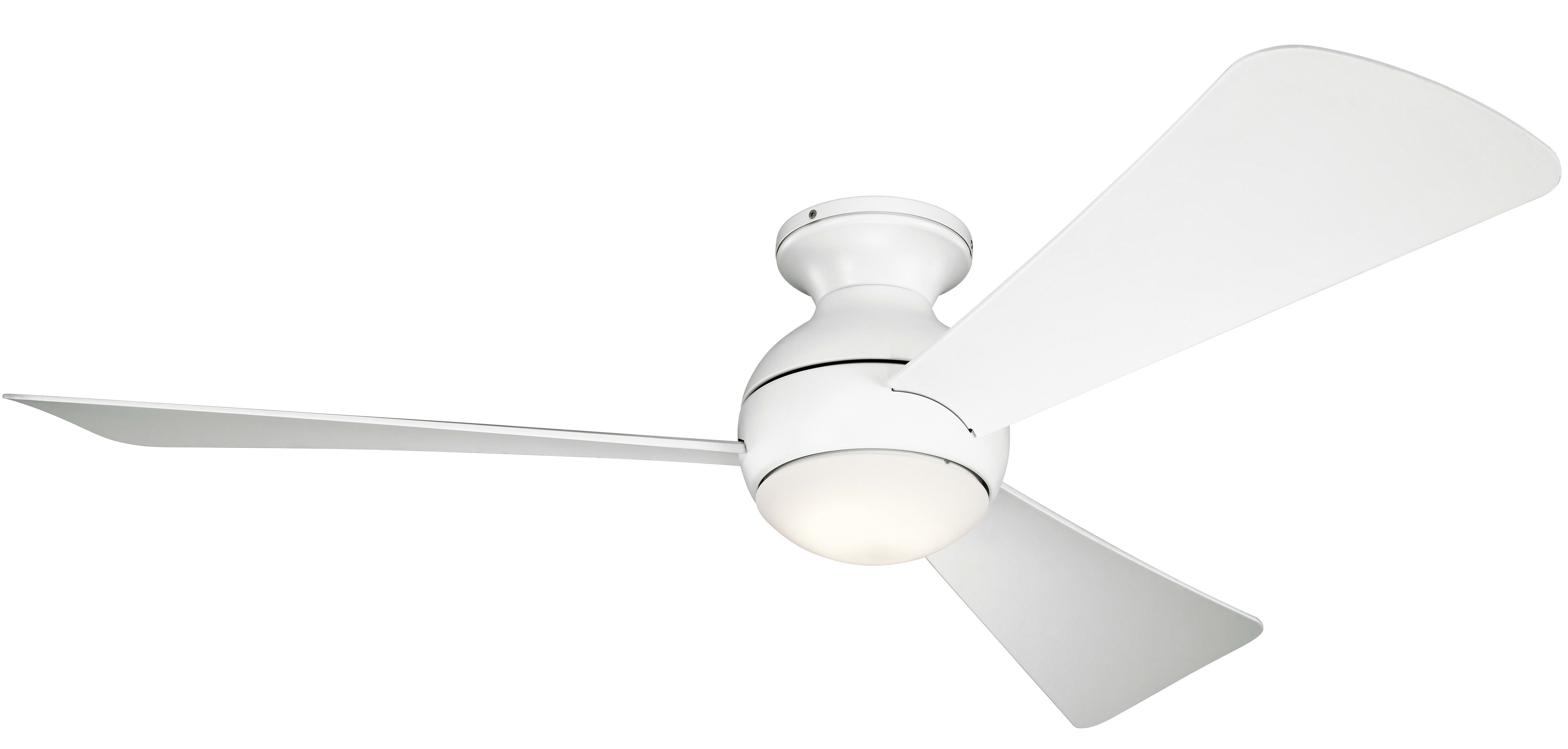 Kichler 330152mwh Matte White Sola 54 Indoor Outdoor Ceiling