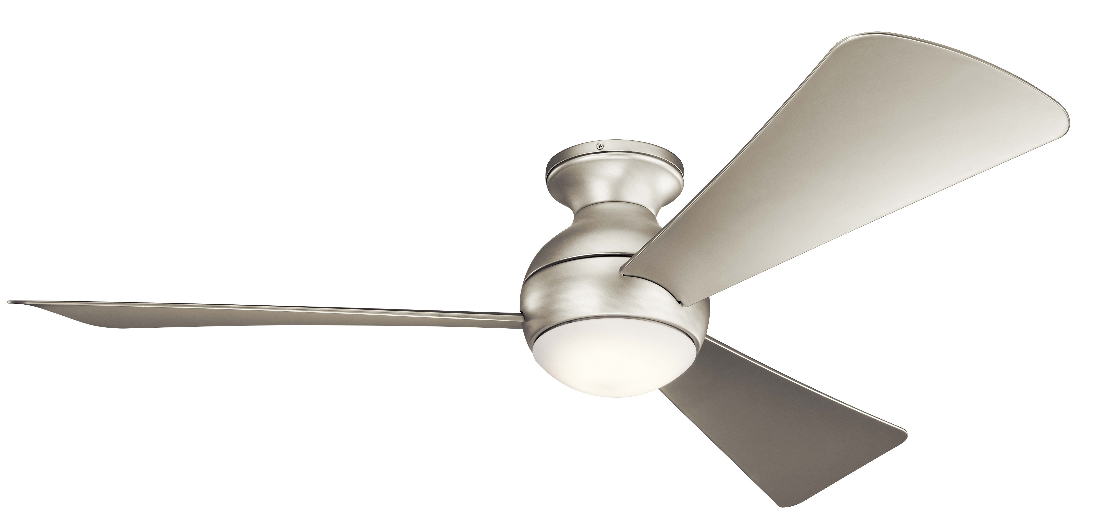 Kichler 330152ni Brushed Nickel Sola 54 Indoor Outdoor Ceiling