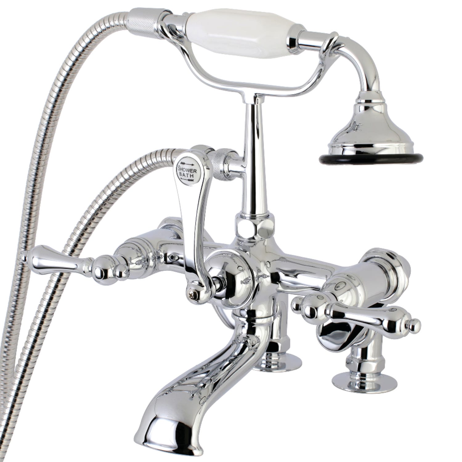 Kingston Brass Ae652t1 Polished Chrome Vintage Deck Mounted
