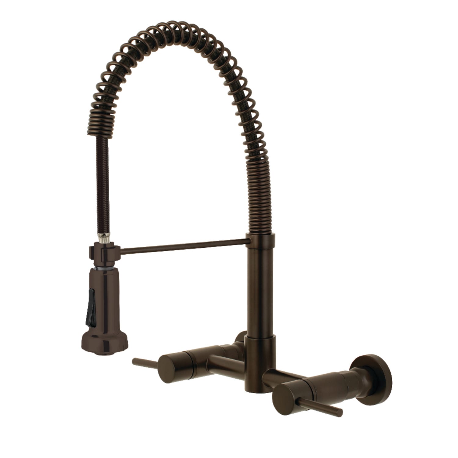 Kingston Brass GS8187DL Concord Pull-Down Sprayer Kitchen Faucet, Brushed  Brass
