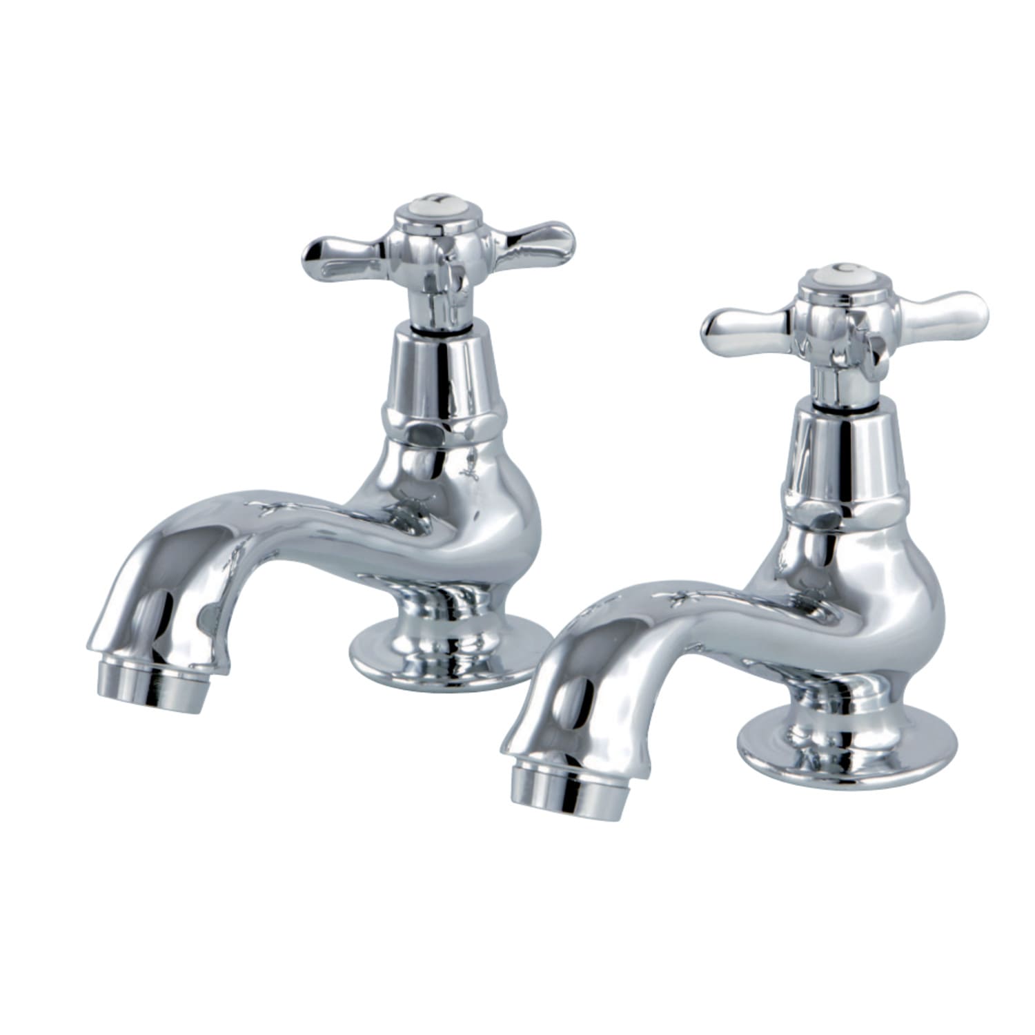 Kingston Brass KS1108BEX Essex Basin Tap Faucet with Cross Handle Brushed Nickel