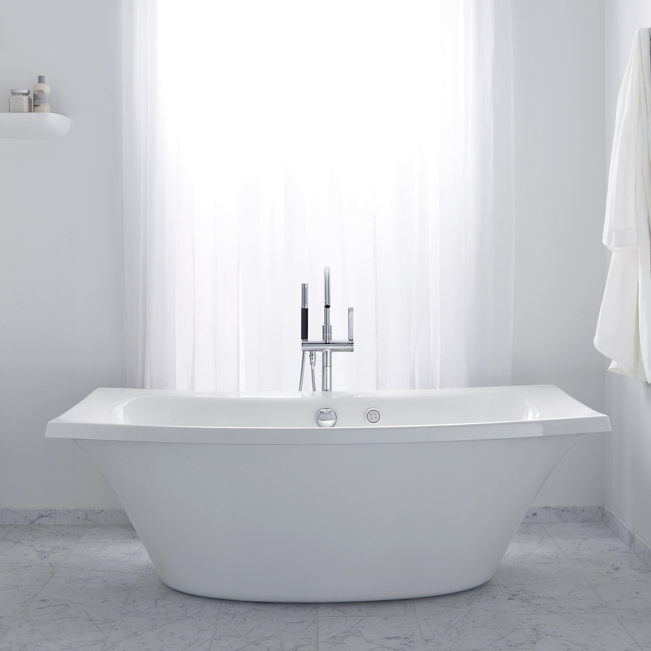 Kohler K 14037 47 Almond 72 X 36 Freestanding Soaking Tub With Kohler K 14037 47 Almond 72 X 36 Freestanding Soaking Tub With Center Drain From The Escale Collection Faucet