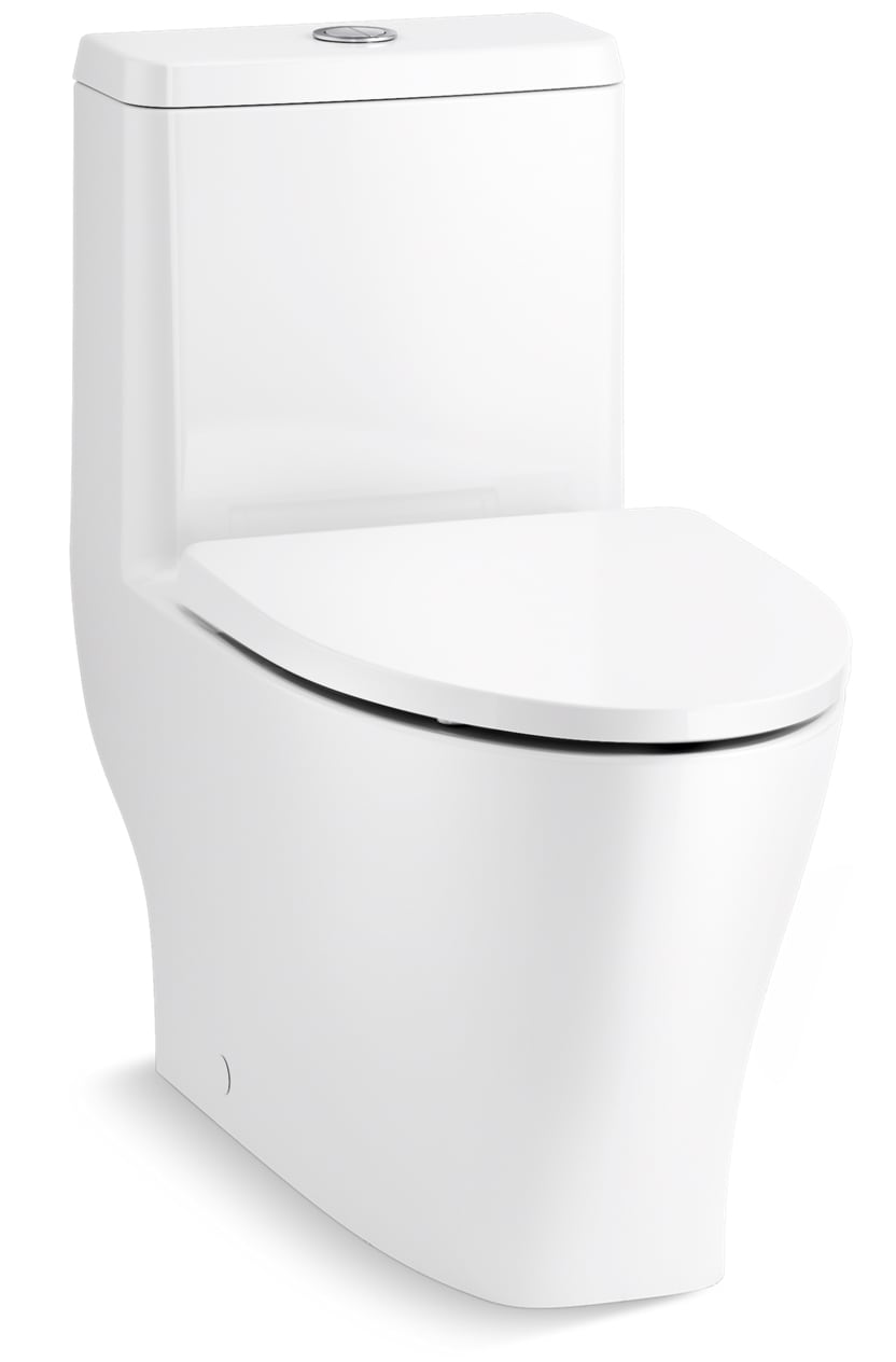 Simple Project One-Piece 0.8/1.28 GPF Dual Flush, Elongated Toilet