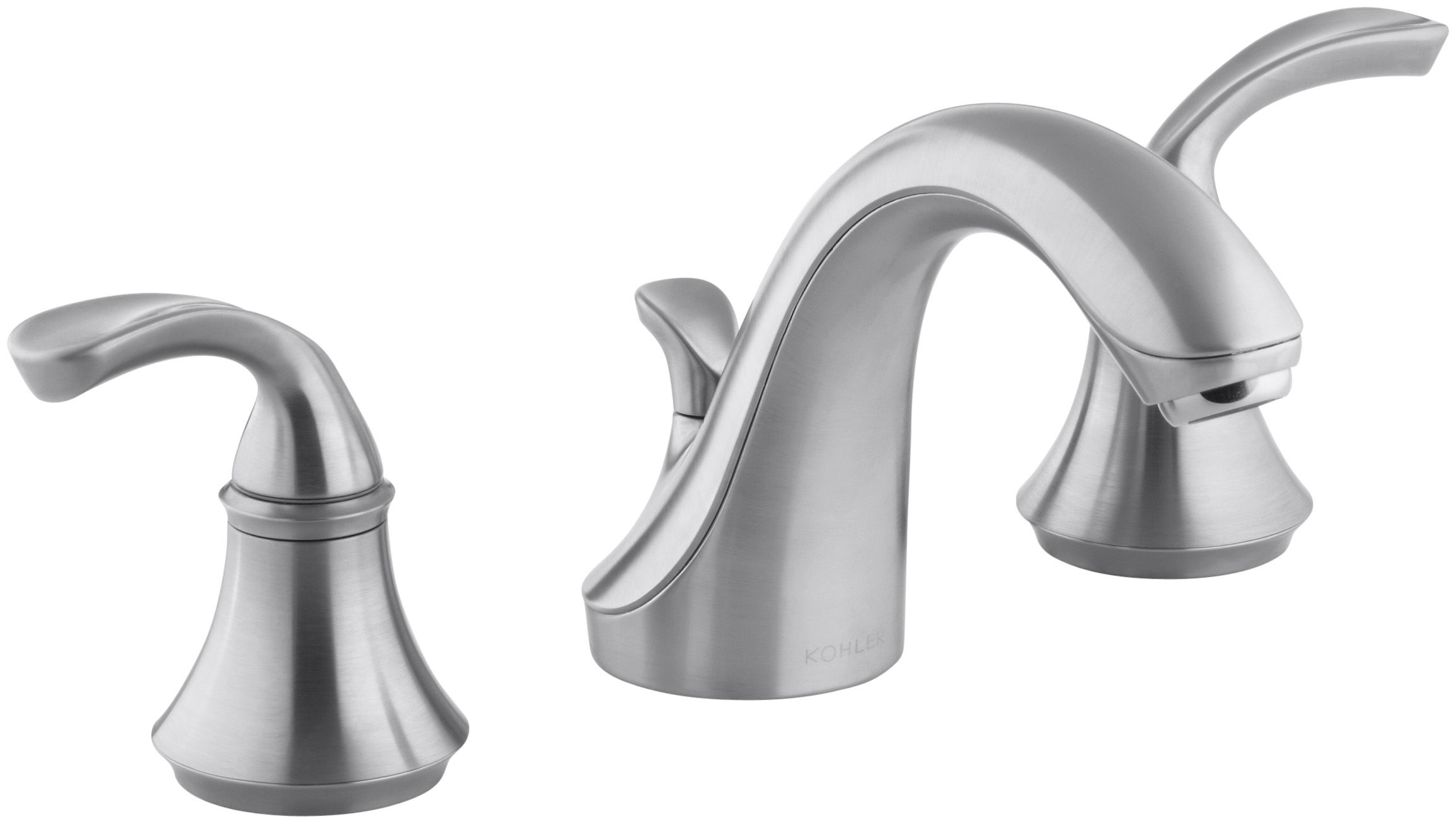 Kohler K 10272 4 G Brushed Chrome Forte Widespread Bathroom Faucet