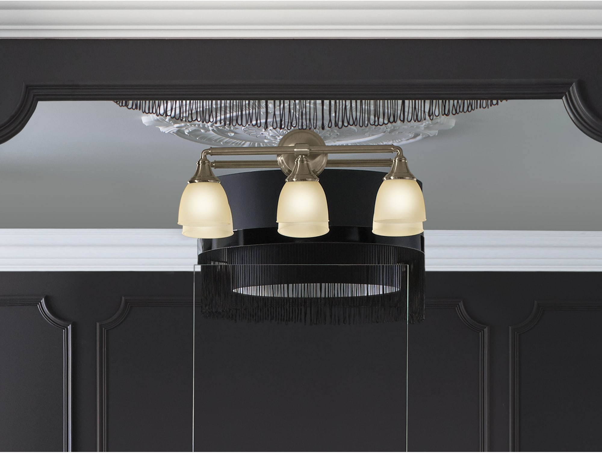 Kohler K 10572 G Brushed Chrome Devonshire Three Light Wall Sconce Kohler K 10572 G Brushed Chrome Devonshire Three Light Wall Sconce Faucetdirect Com