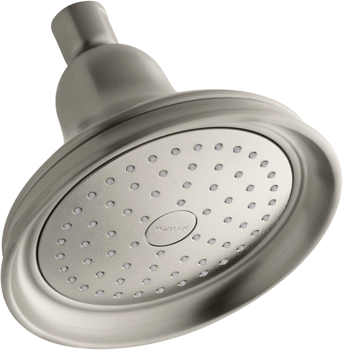 Kohler K-10590-AK-BN Vibrant Brushed Nickel Bancroft 2.5 GPM Single  Function Shower Head with Katalyst Air-induction Technology 
