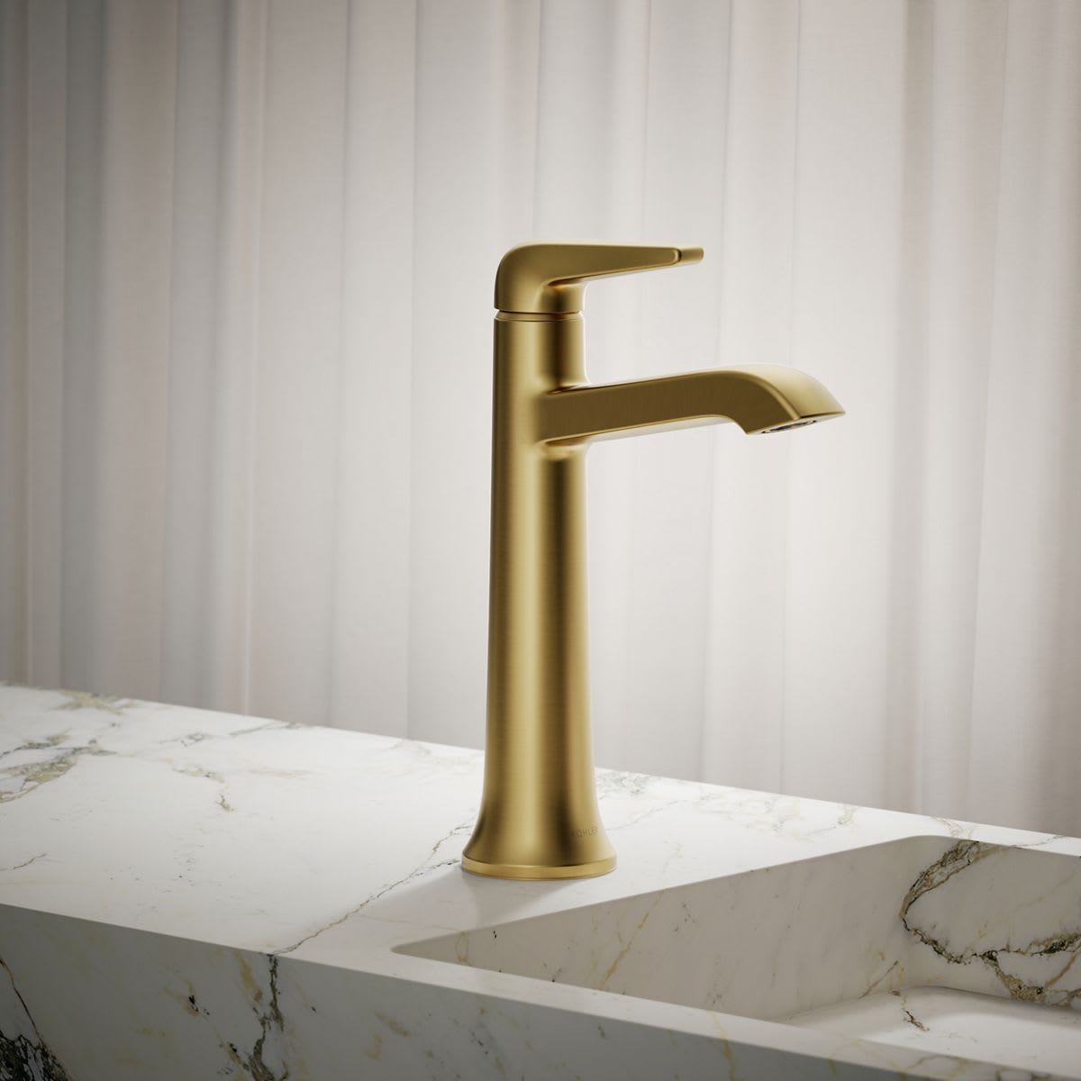 Kohler K-22023-4-CP Polished Chrome Tempered 1.2 GPM Single