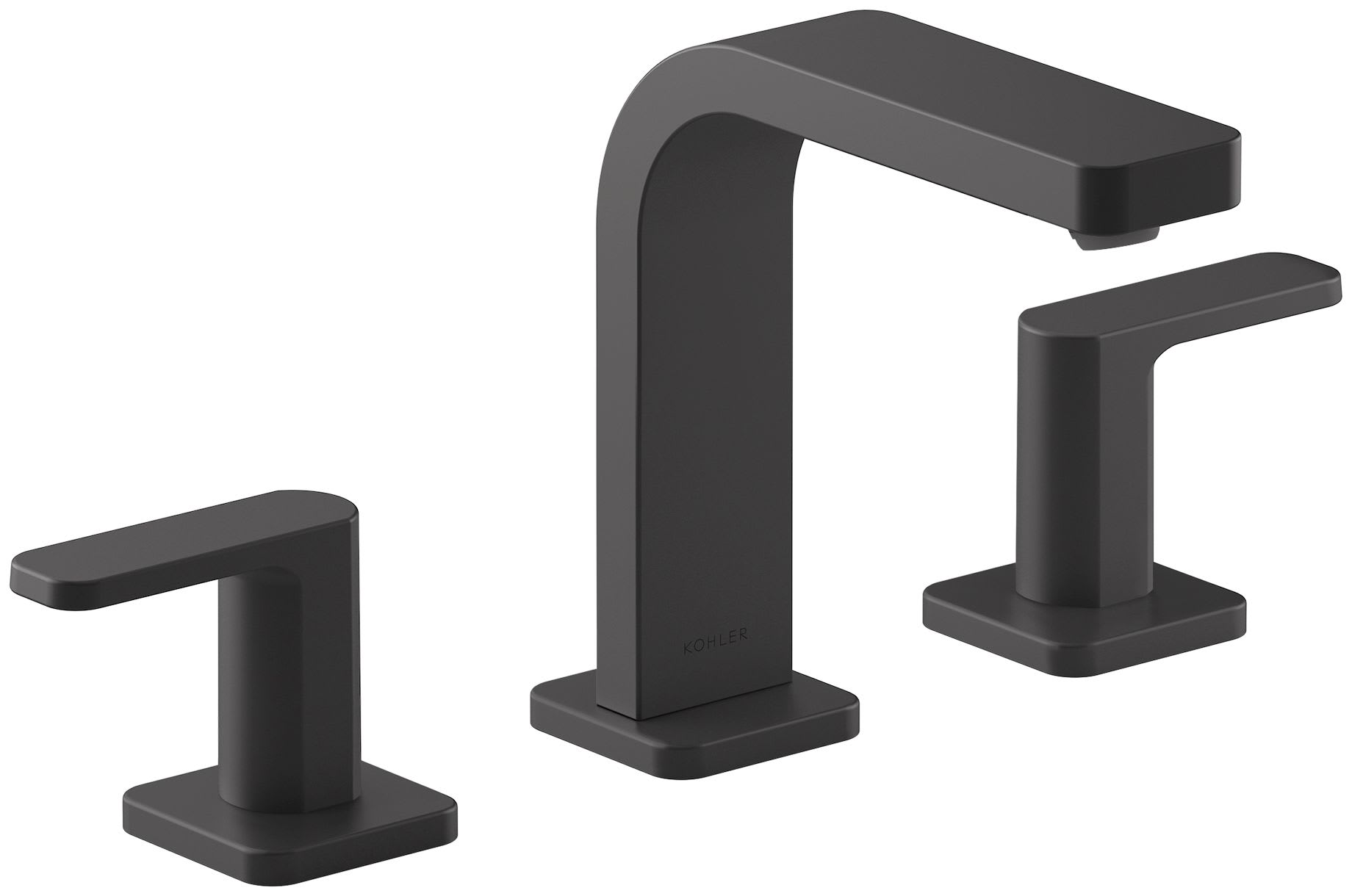 Kohler K-23472-4-BL Parallel Bathroom Sink Faucet, Matte factory Black