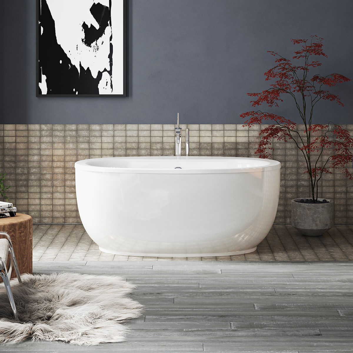 Kohler K-24002-T97331-CP White / Polished Chrome Filler Kohler K-24002-T97331-CP White / Polished Chrome Filler