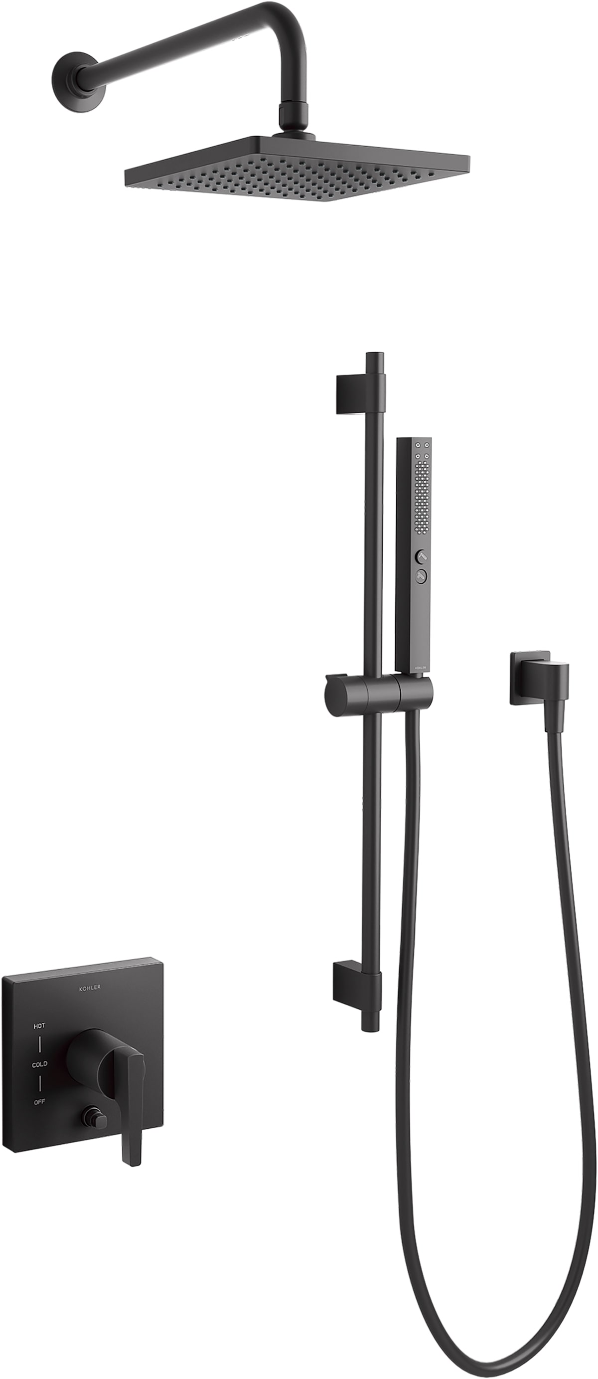 ホットなアイテム、ホットな節約 Black Matte K-26273-G-BL Kohler Honesty Balanced Pressure 靴