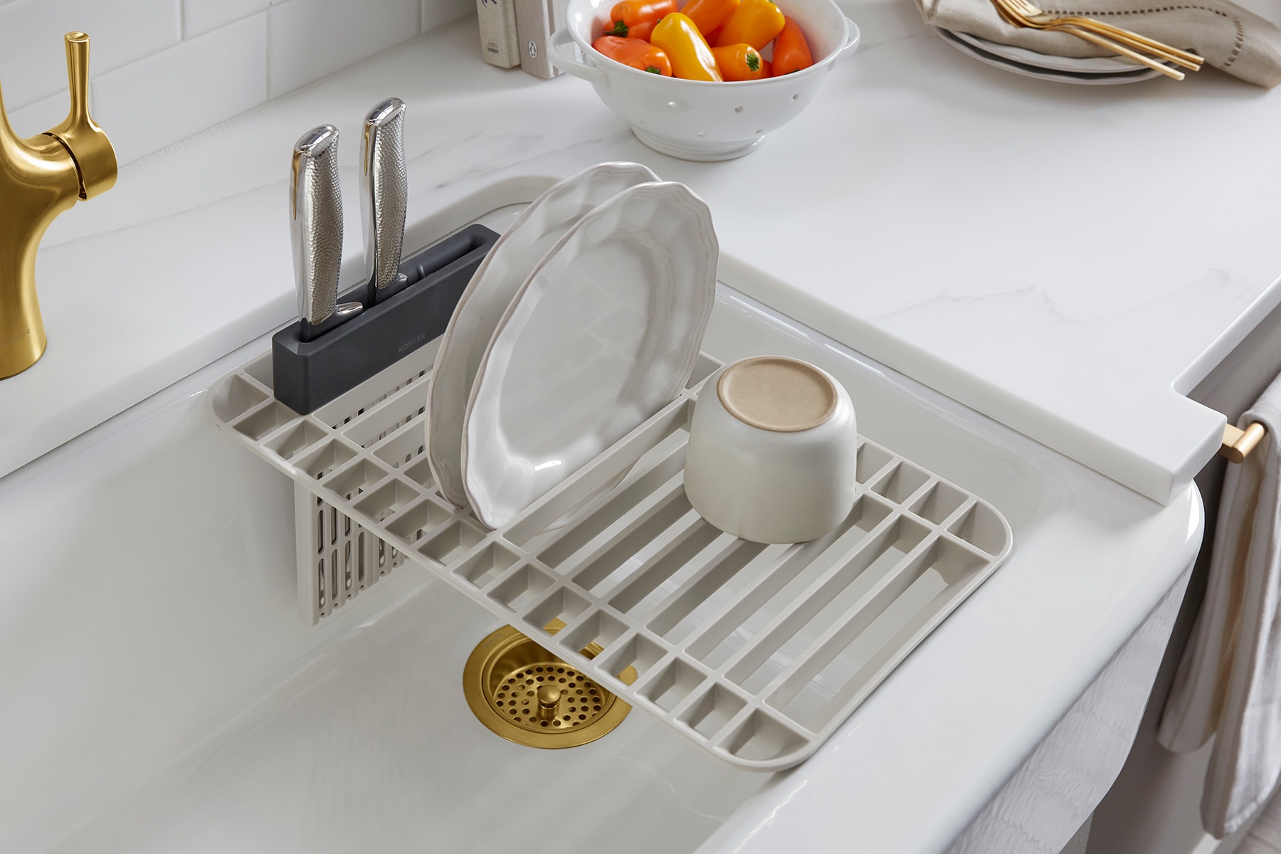 Kohler sink rack 2025 for farmhouse sink