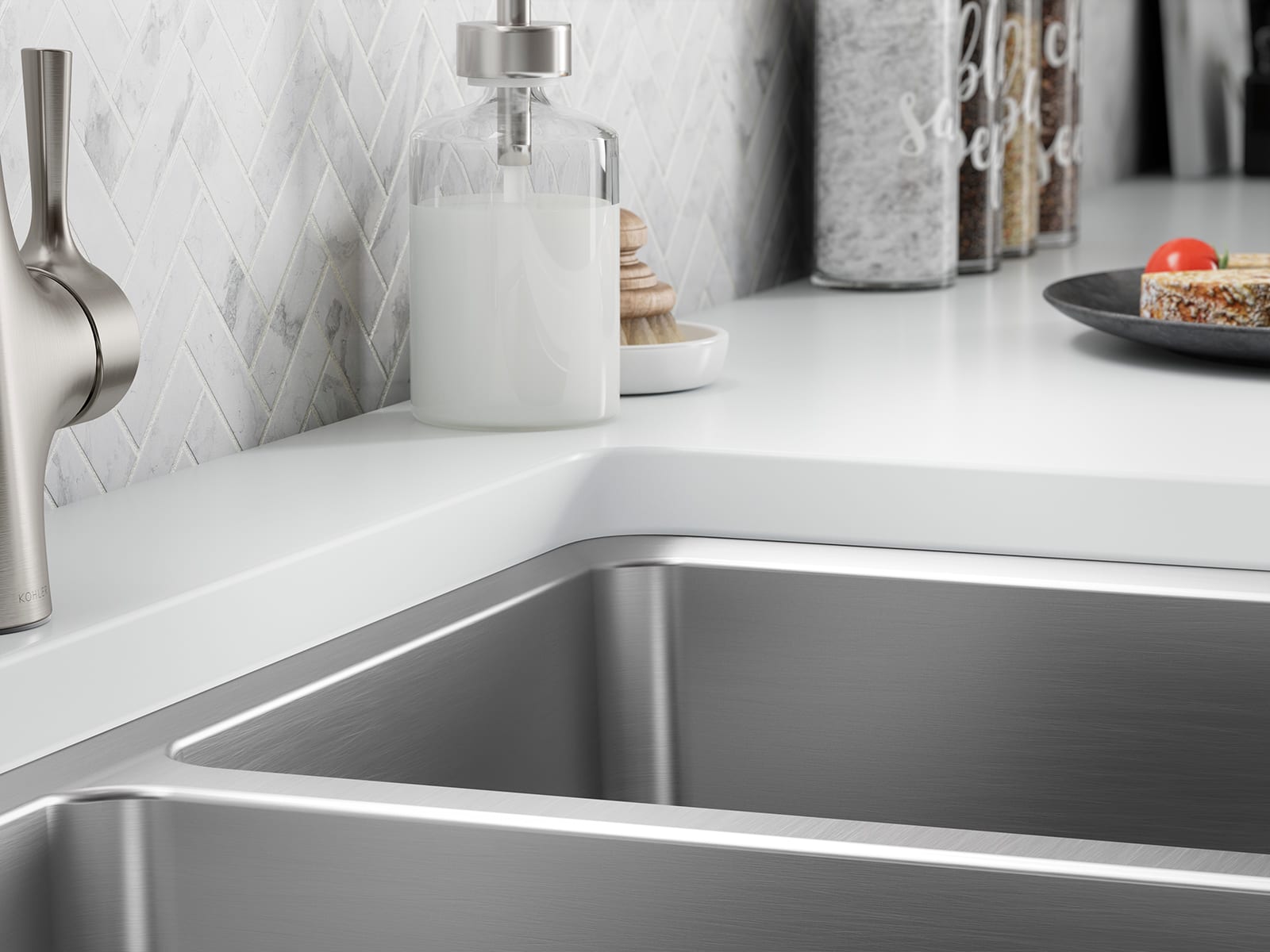 Kohler K-28900-NA Stainless Steel Buckley 32-1/4