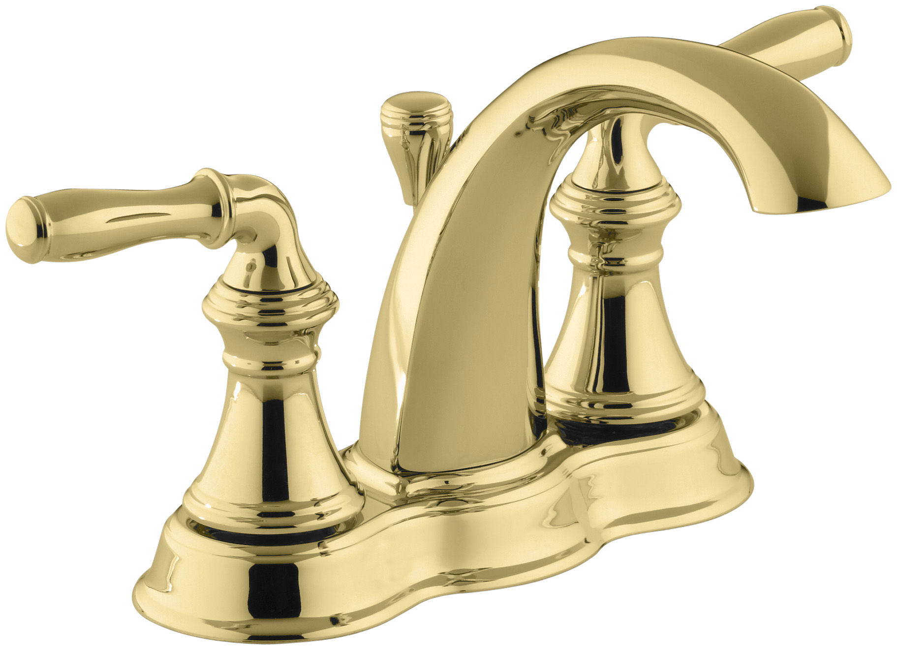 Kohler K 393 N4 Pb Vibrant Polished Brass Devonshire Centerset