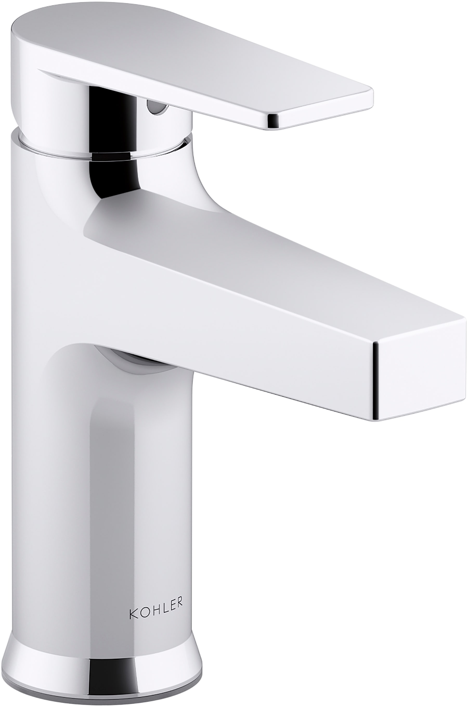 Kohler K-46028-4-CP Polished Chrome Taut 0.5 GPM Single Hole Commercial  Bathroom Faucet 