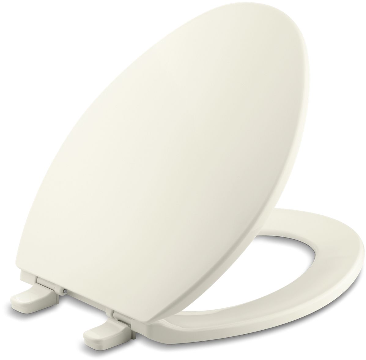 Biscuit Kohler K-4774-96 Brevia With Quick-Release Hinges Elongated Toilet Seat 