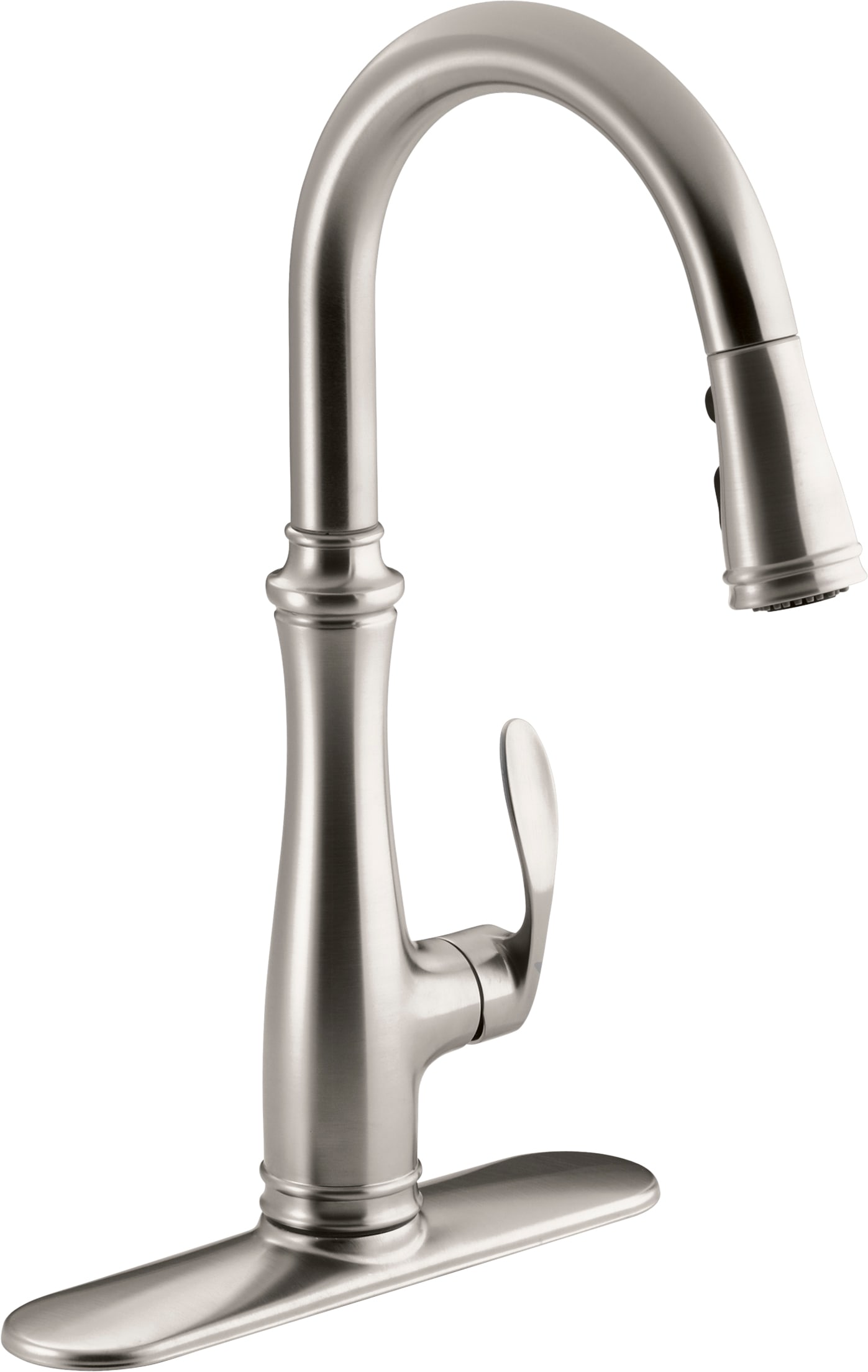 Kohler K-560-VS Vibrant Stainless Bellera Pull-Down Kitchen Faucet