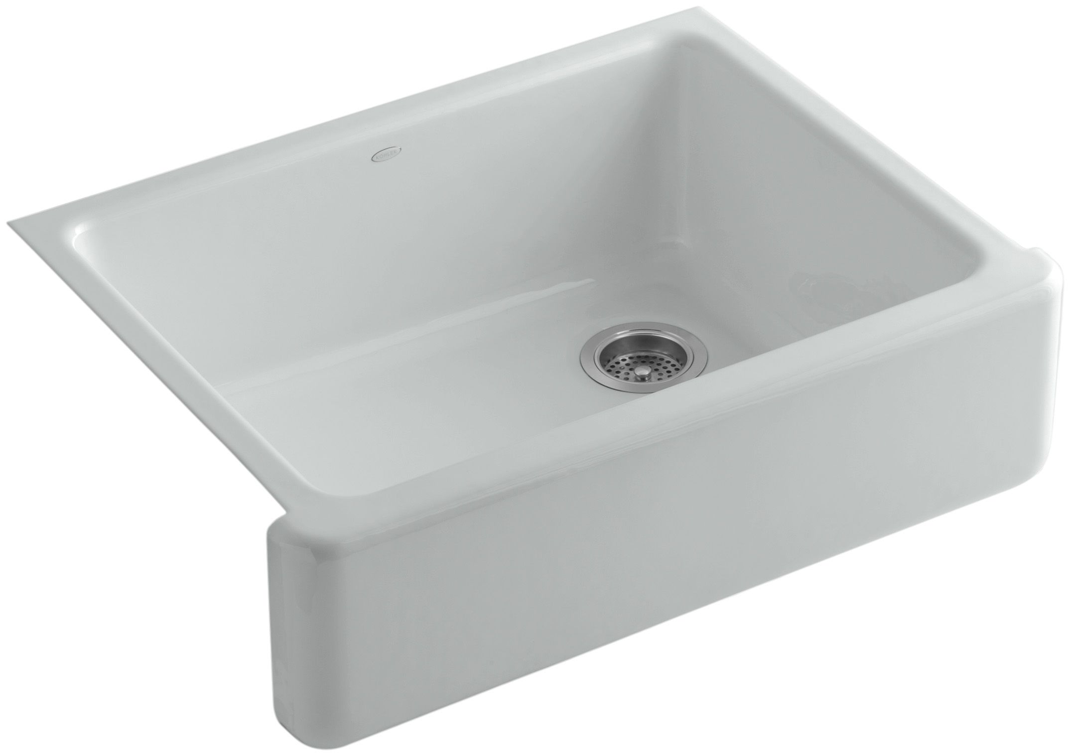 Kohler K 6487 95 Ice Grey Whitehaven 30 Self T Single Basin Kohler K 6487 95 Ice Grey Whitehaven 30 Self T Single Basin A Front Under Mount Enameled Cast Iron Kitchen Sink Faucet Com
