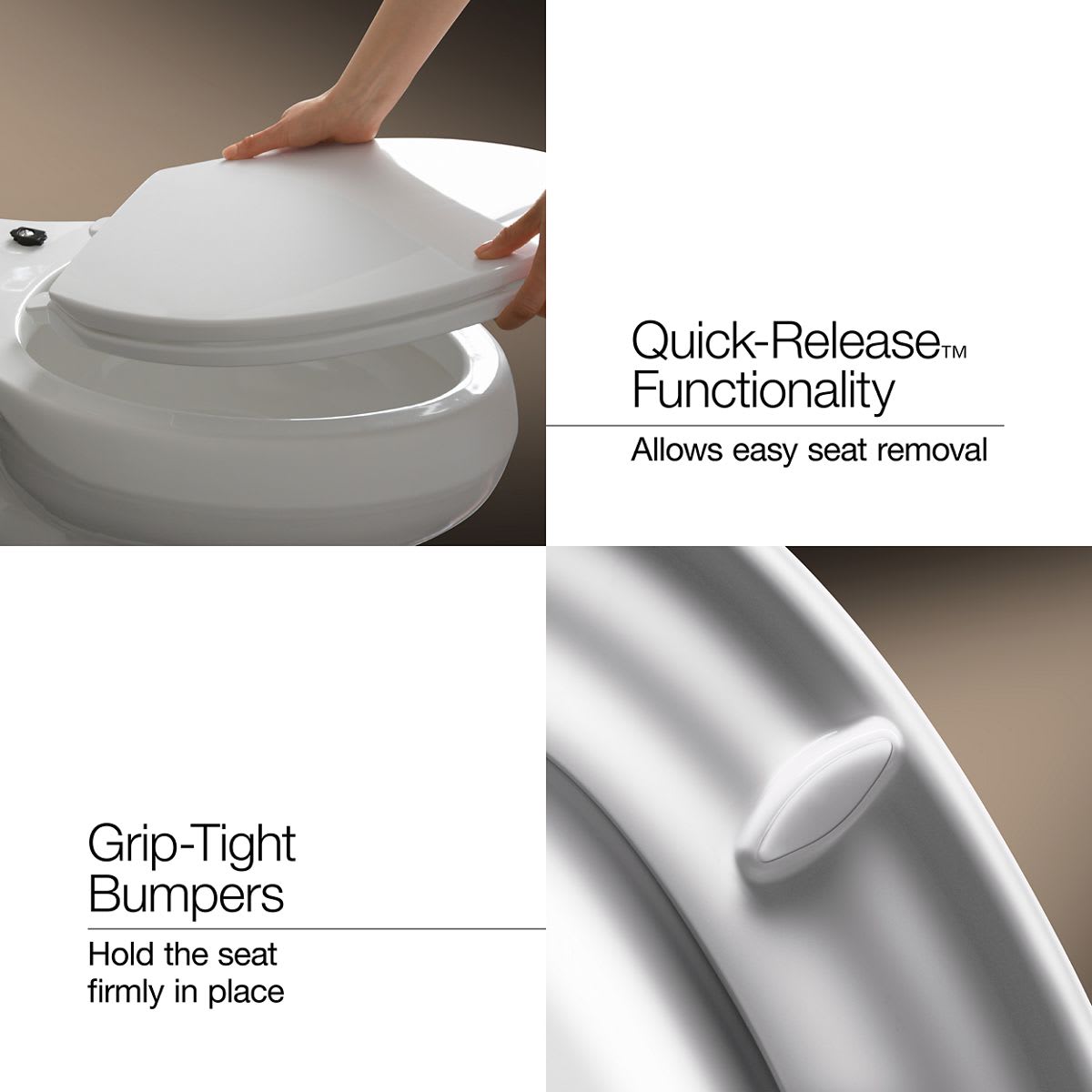 Siège De Toilette KOHLER Figure ReadyLatch - Fermeture Silencieuse Siège De Toilette KOHLER Figure ReadyLatch - Fermeture Silencieuse