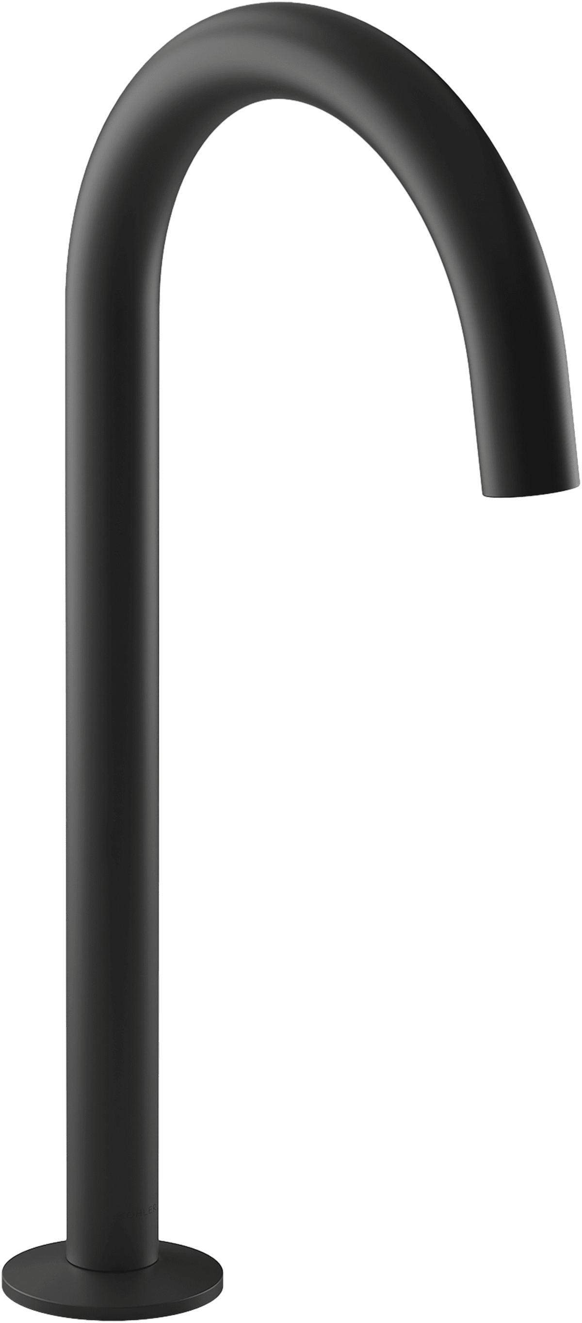 Kohler K 77965 Bl Matte Black Components 1 2 Gpm Tube Spout Vessel