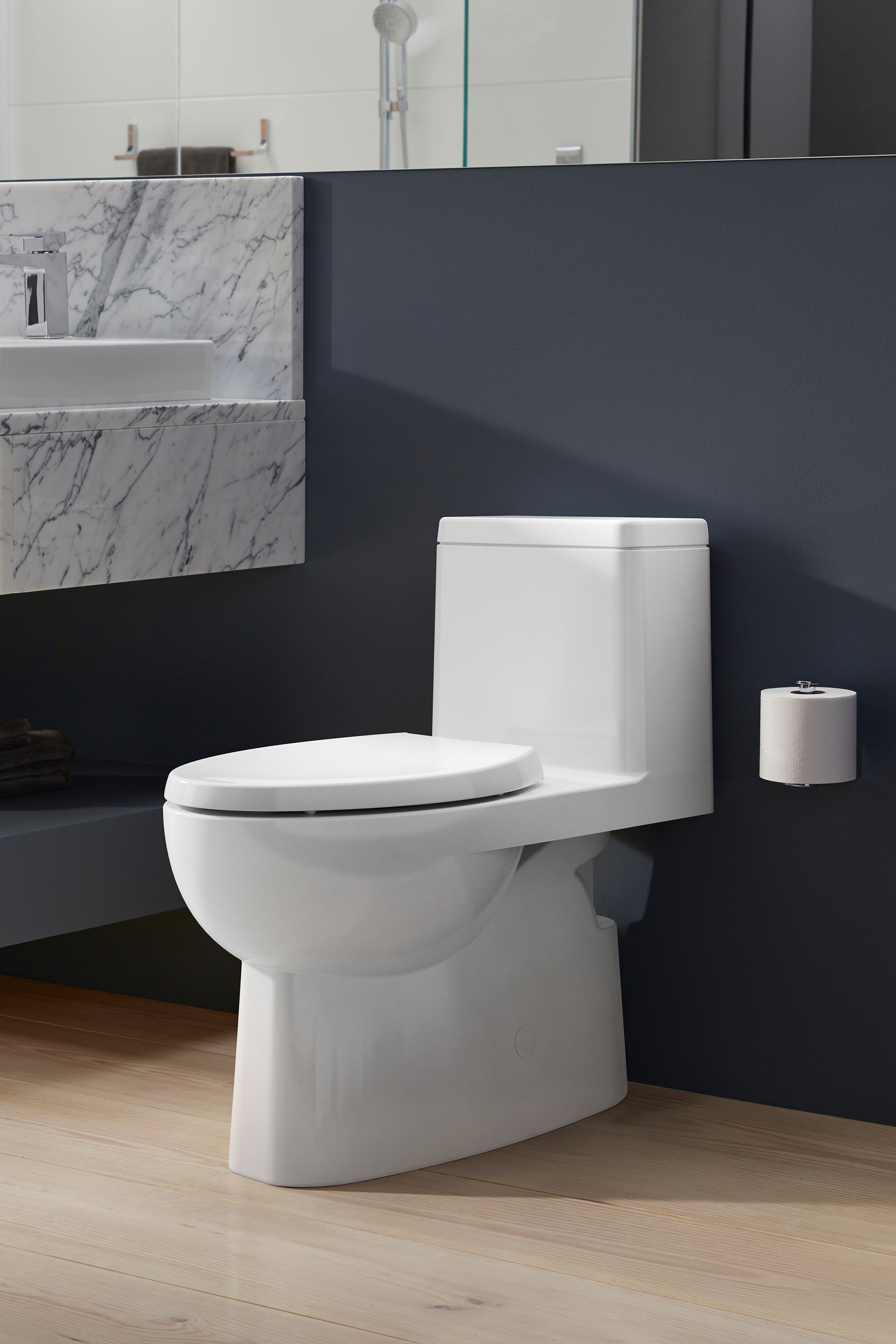 KOHLER Reach H 1-piece GPF Single Flush Elongated Toilet In, 44% OFF