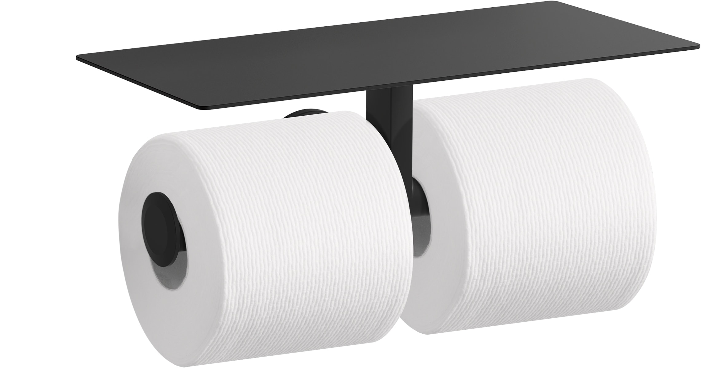 Kohler K-23289-BL Matte Black Square Vertical Toilet Paper Holder