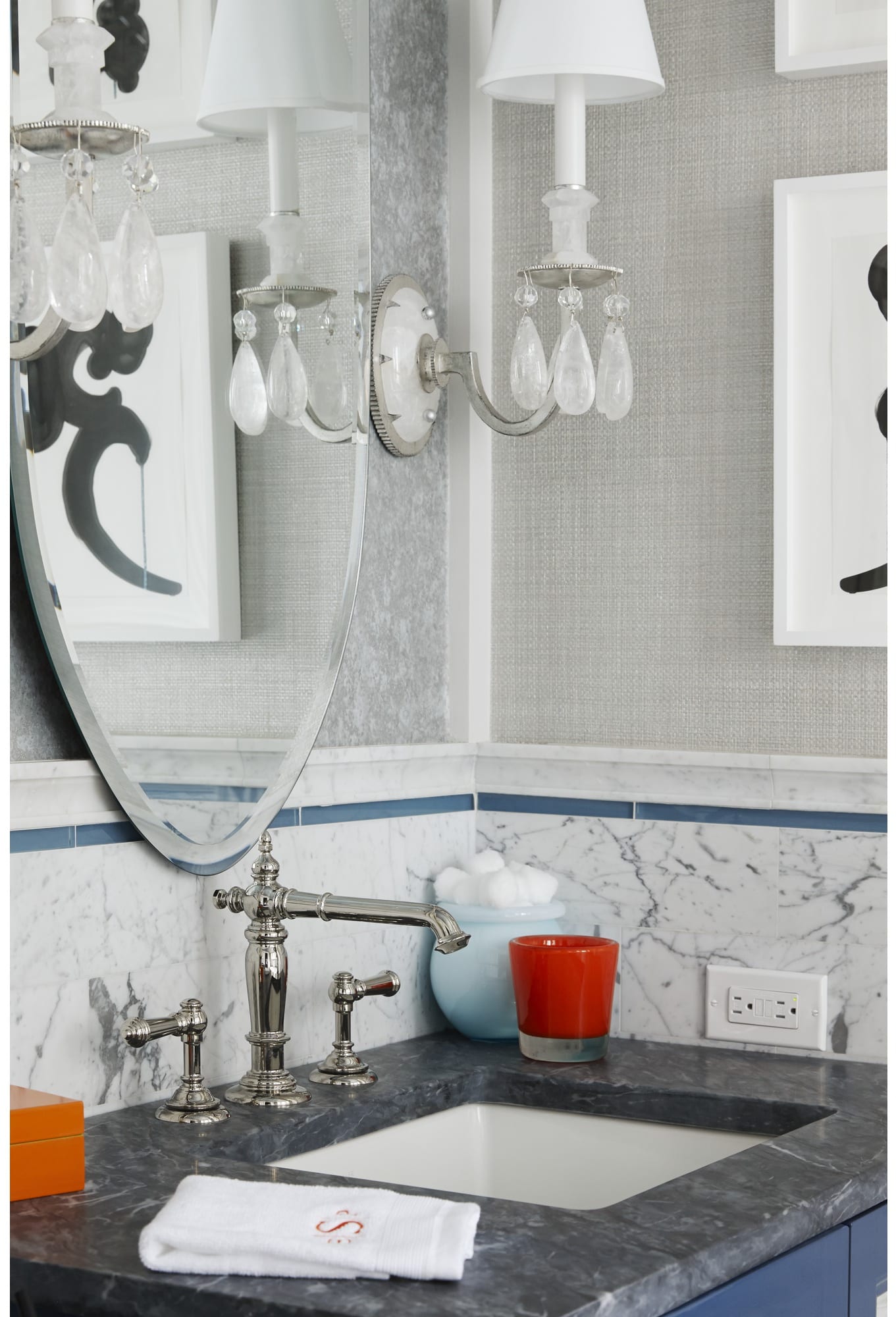 Kohler K-98068-4-CP Artifacts Lever Handles for Bathroom Faucet