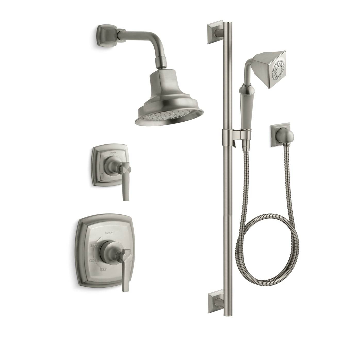 Kohler K Margaux Rt11 4 Cp Polished Chrome Rite Temp Kohler K Margaux Rt11 4 Cp Polished Chrome Rite Temp Pressure Balanced Shower System With Head And Hand Faucet Com