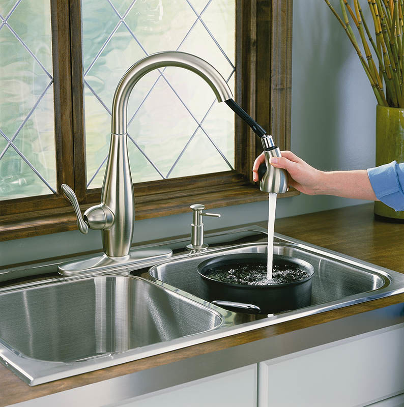 Kohler K 692 Bn Brushed Nickel Clairette Single Handle Pullout Kohler K 692 Bn Brushed Nickel Clairette Single Handle Pullout Kitchen Faucet Com