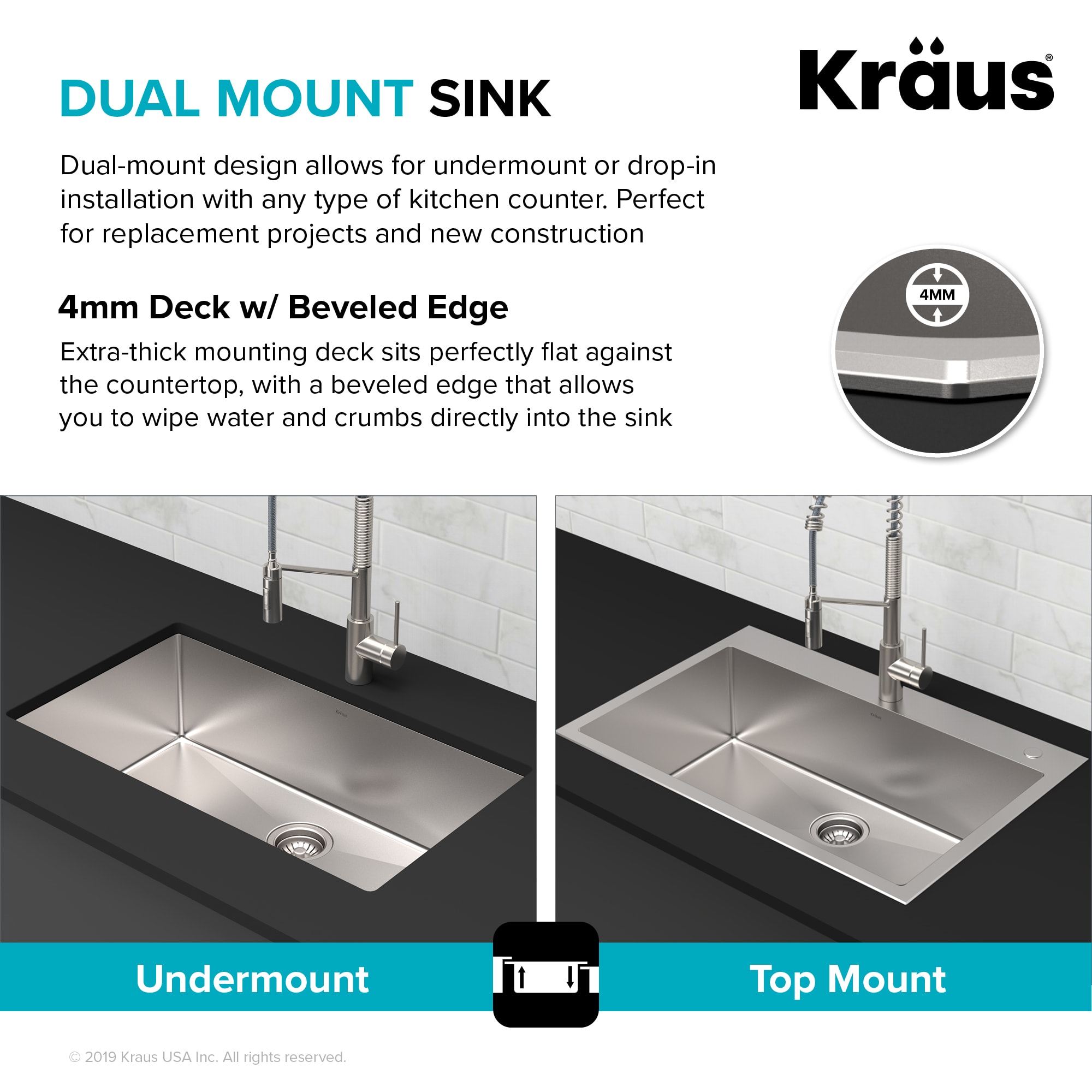 Kraus KCA-1102 Stainless Steel Stark 33