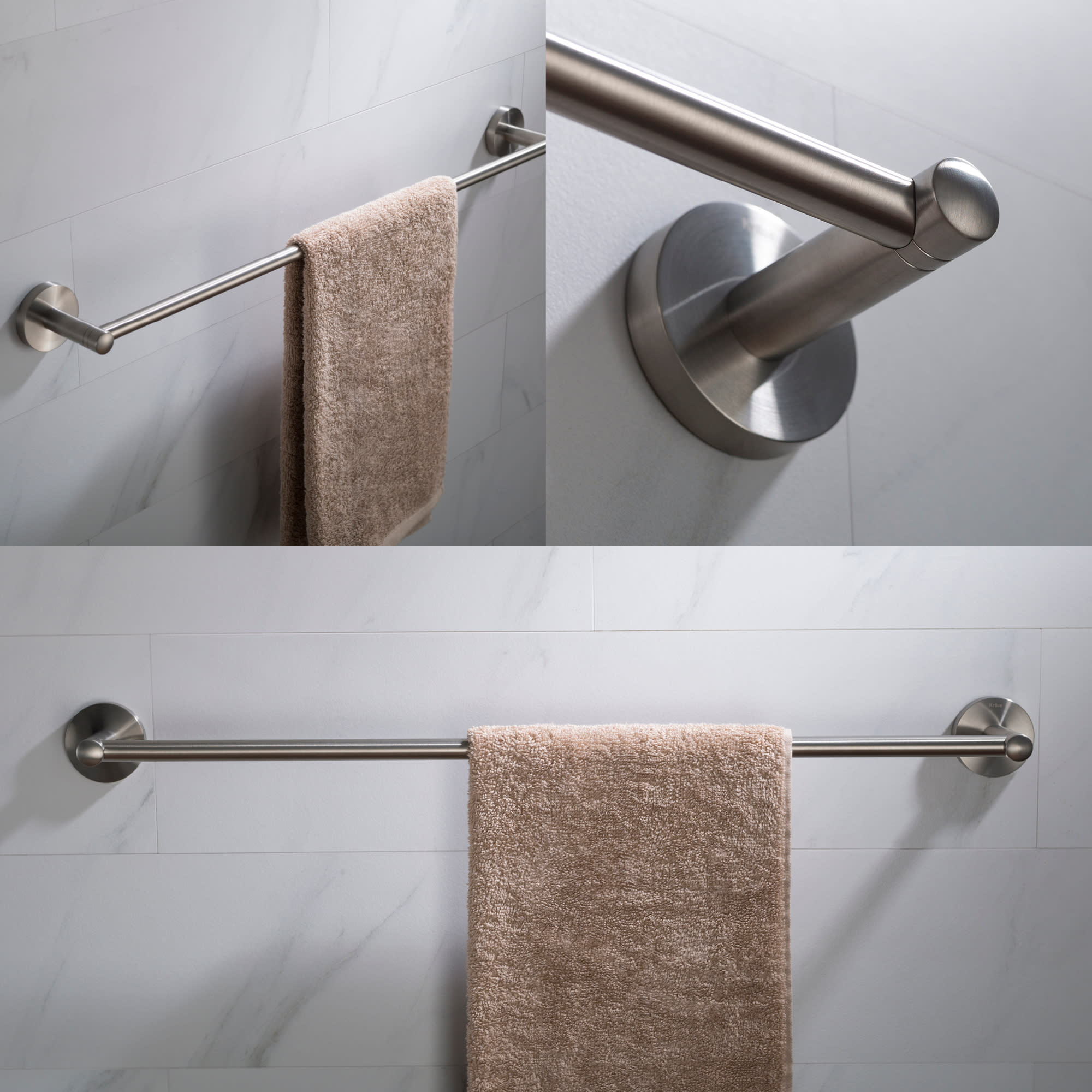KRAUS Elie 24-inch Bathroom Towel Bar, Chrome Finish, KEA-18837CH - 2