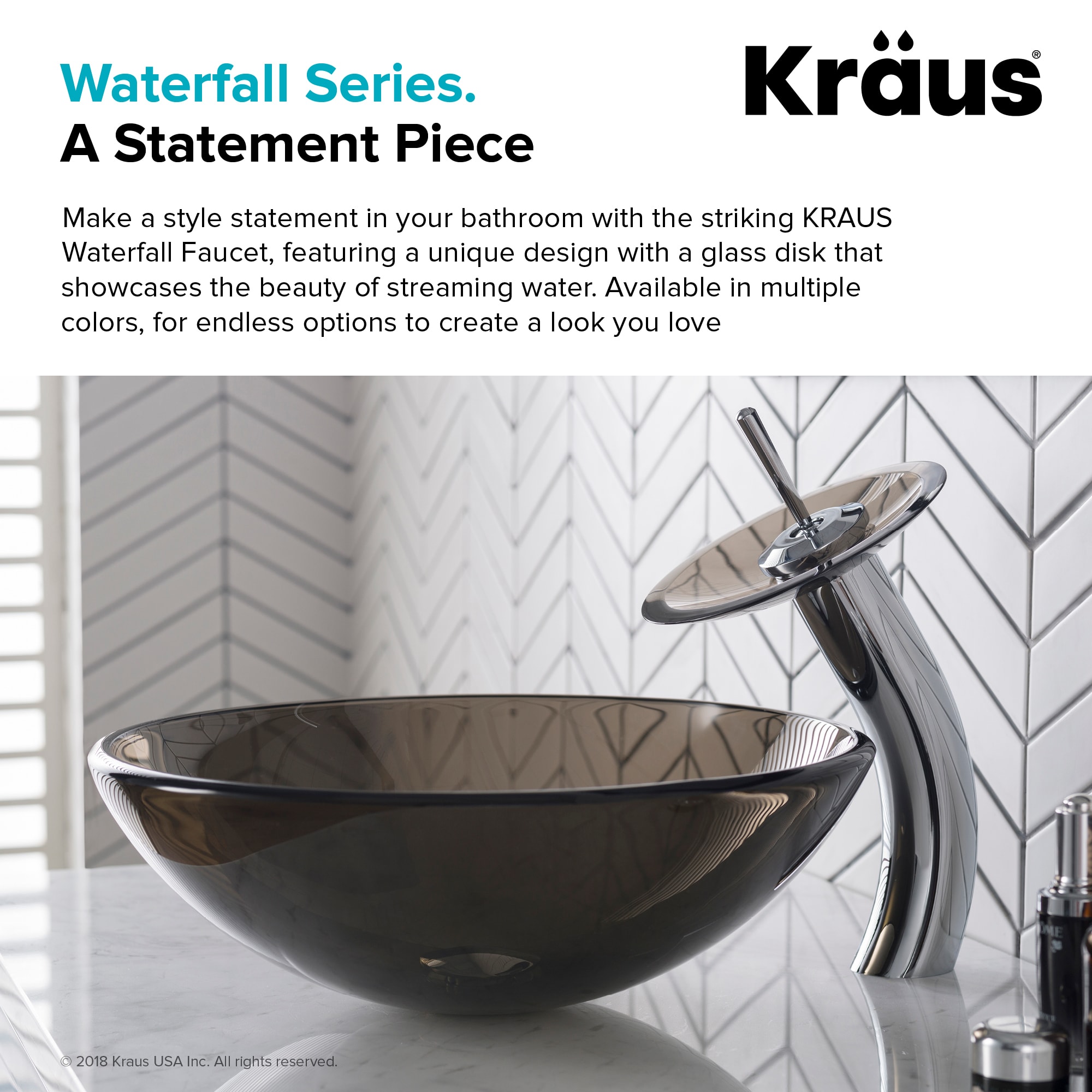 Kraus Kgw 1700orb Brcl Oil Rubbed Bronze Waterfall Single Hole