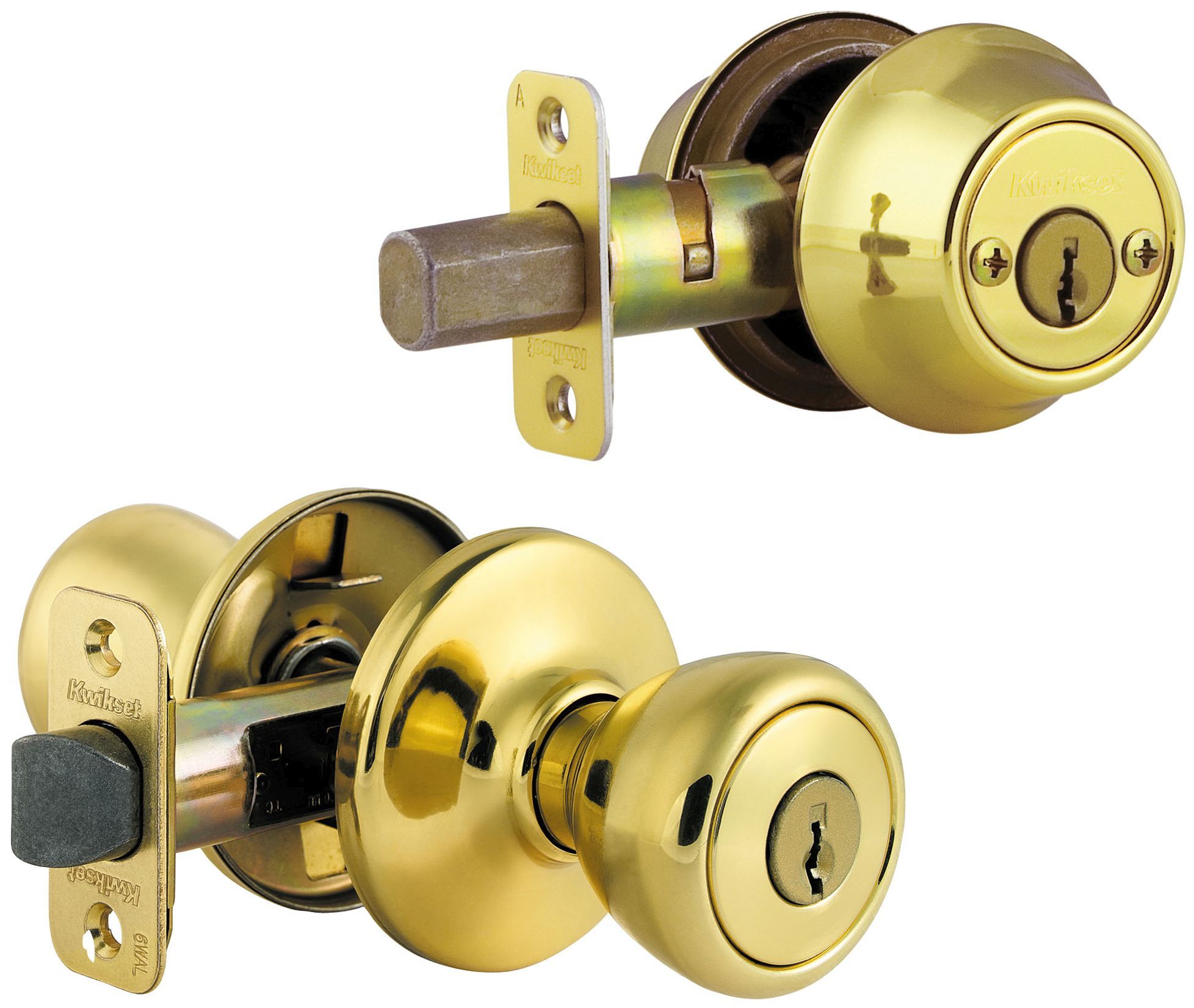 Kwikset 695 Tylo Entry Knob and Double Cylinder Deadbolt Combo Pack in Satin Chrome by Kwikset - 3