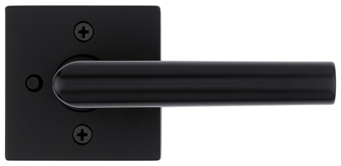 Kwikset 730MILSQT-514 Matte Black Milan Privacy Door Lever Set 